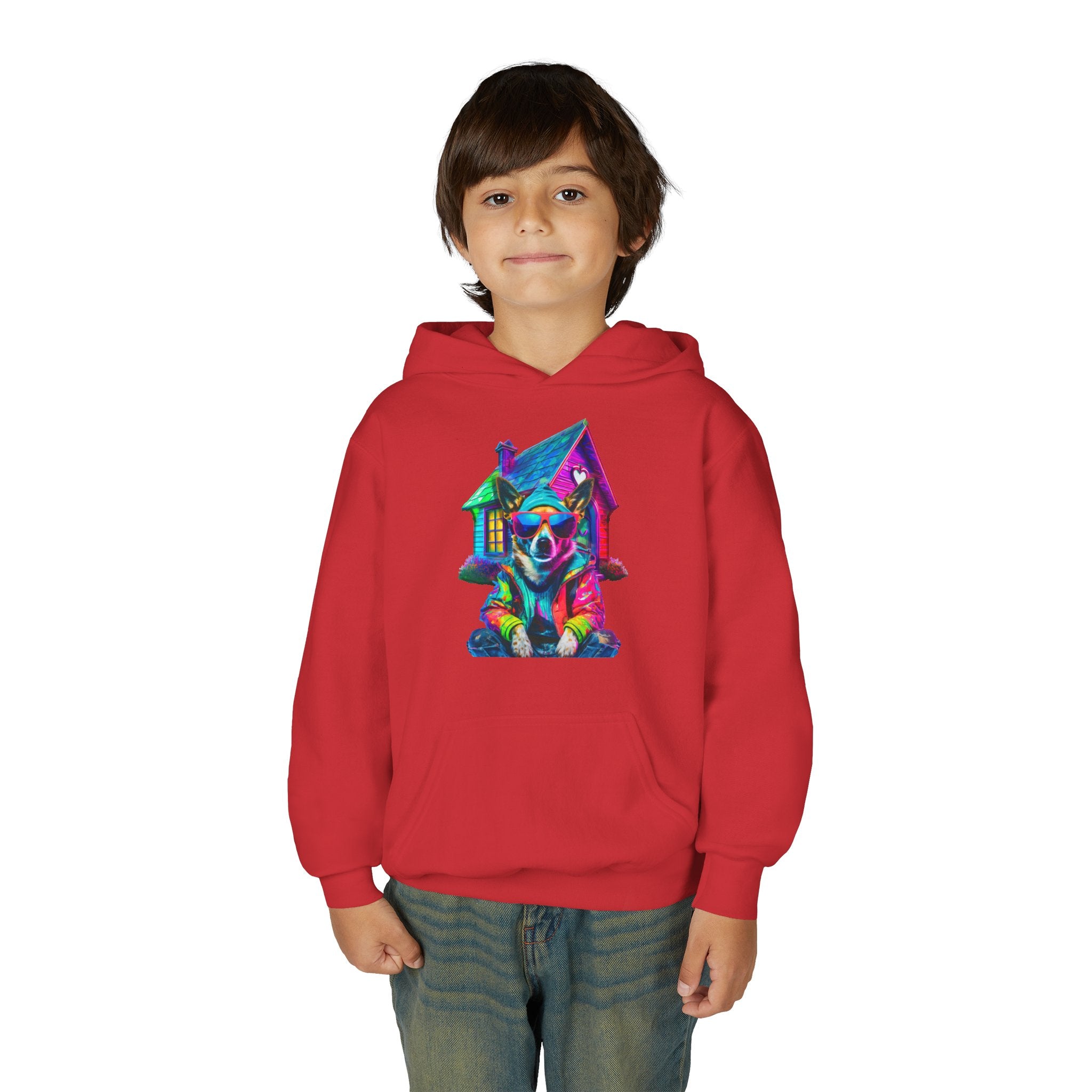 VYBZ Colorful Dog House Youth Hoodie