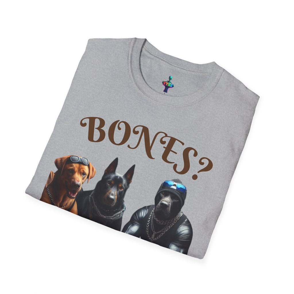 Softstyle T-Shirt with VYBZ Dogs Playing Dominos Urban Slang Design