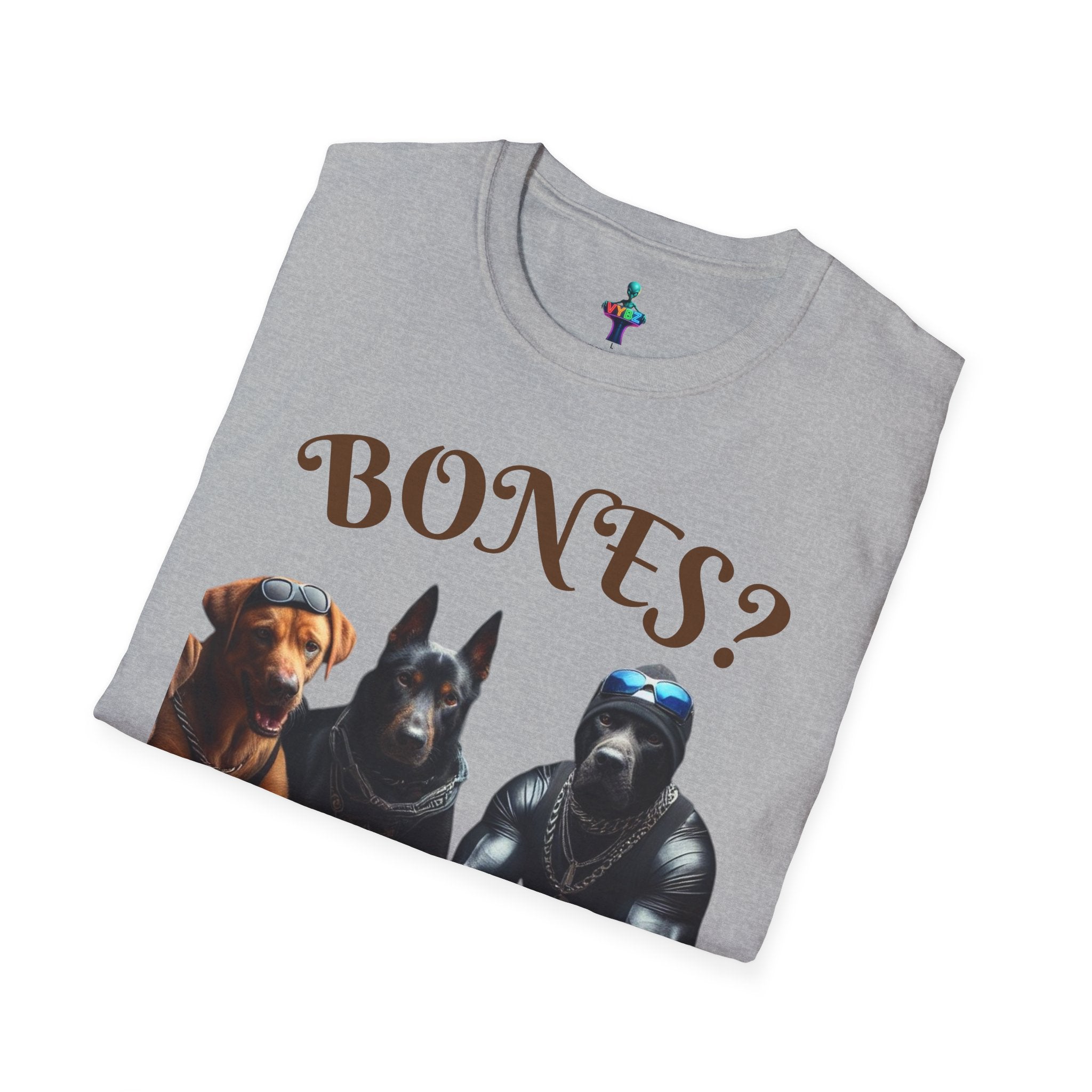 Softstyle T-Shirt with VYBZ Dogs Playing Dominos Urban Slang Design