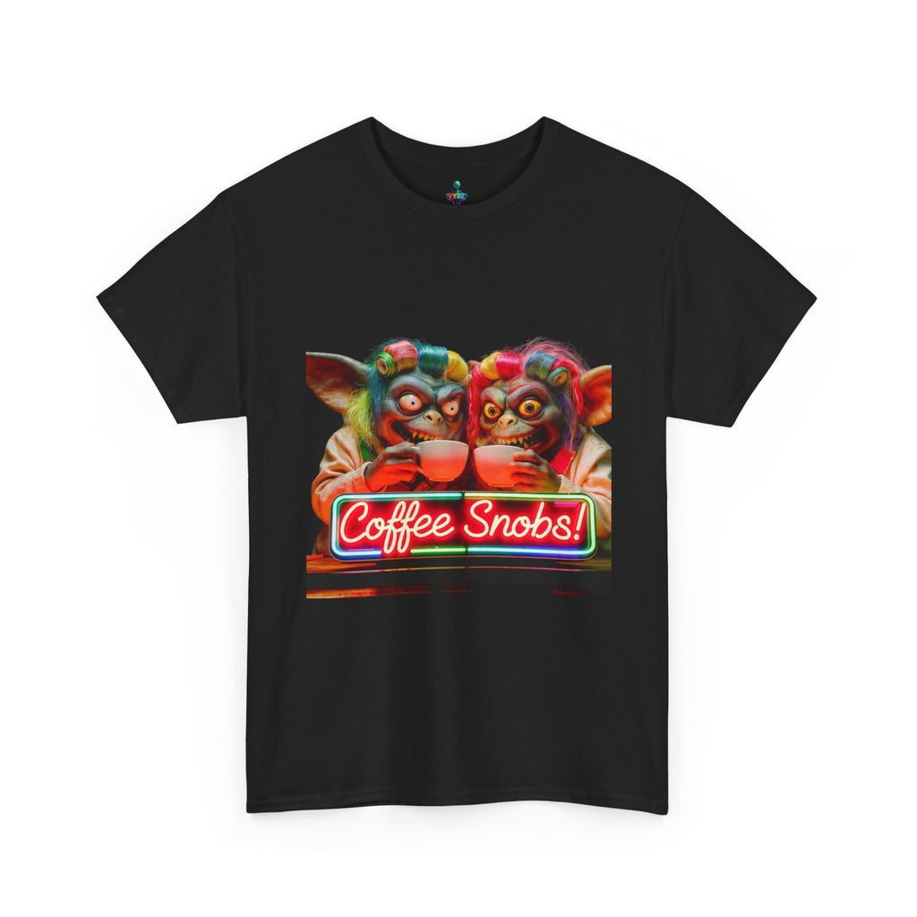 Coffee Snobs T-Shirt — Retro Neon Gremlin Coffee Lovers Tee