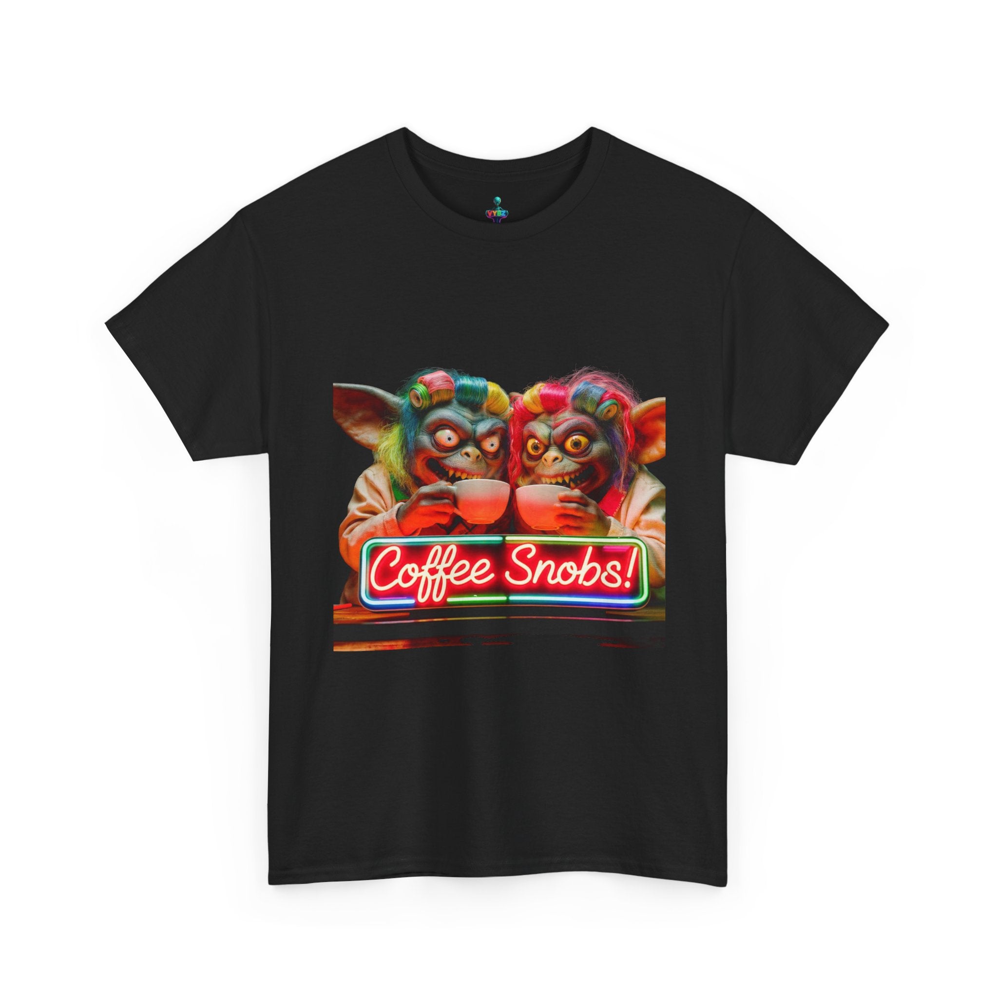 Coffee Snobs T-Shirt — Retro Neon Gremlin Coffee Lovers Tee