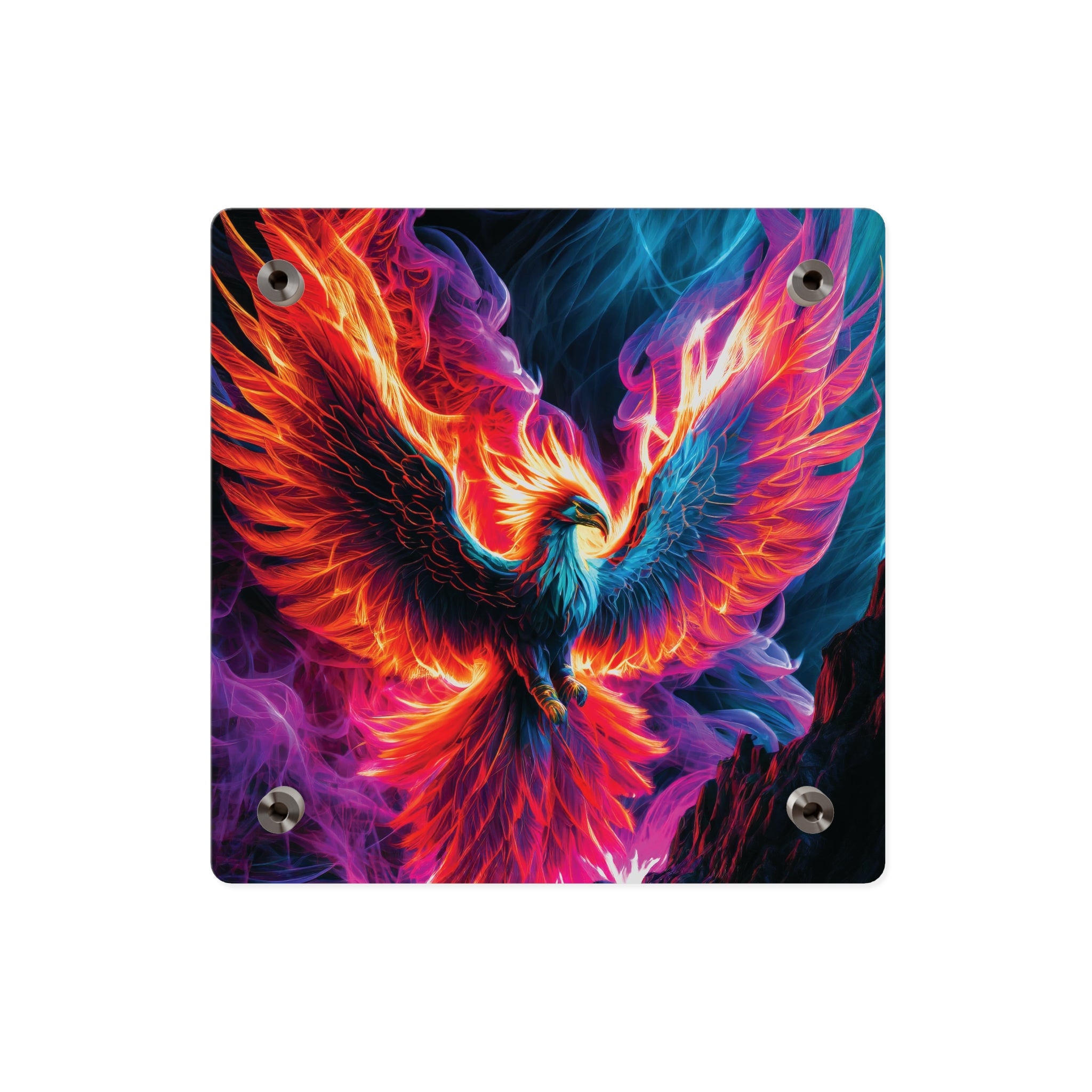 Vibrant Phoenix Acrylic Wall Art