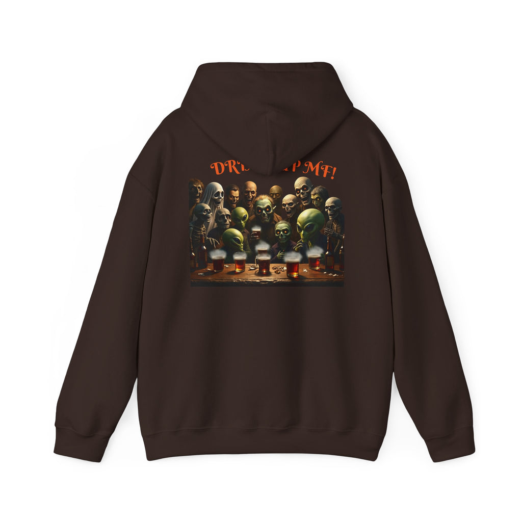 VYBZ Aliens and Monsters Unisex Hooded Sweatshirt - Funny Quote Design