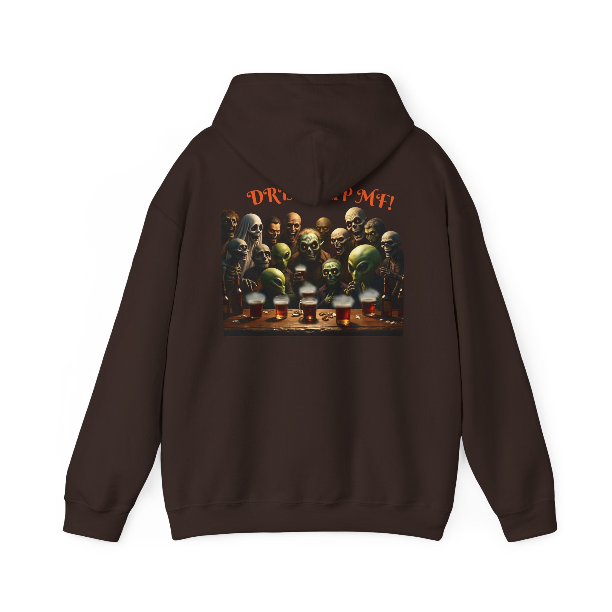 VYBZ Aliens and Monsters Unisex Hooded Sweatshirt - Funny Quote Design