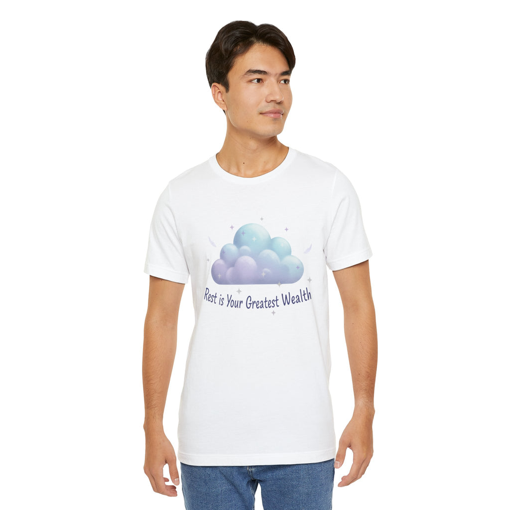 Rest Is Your Greatest Wealth Tee | Sleepmaxxing, restful self care