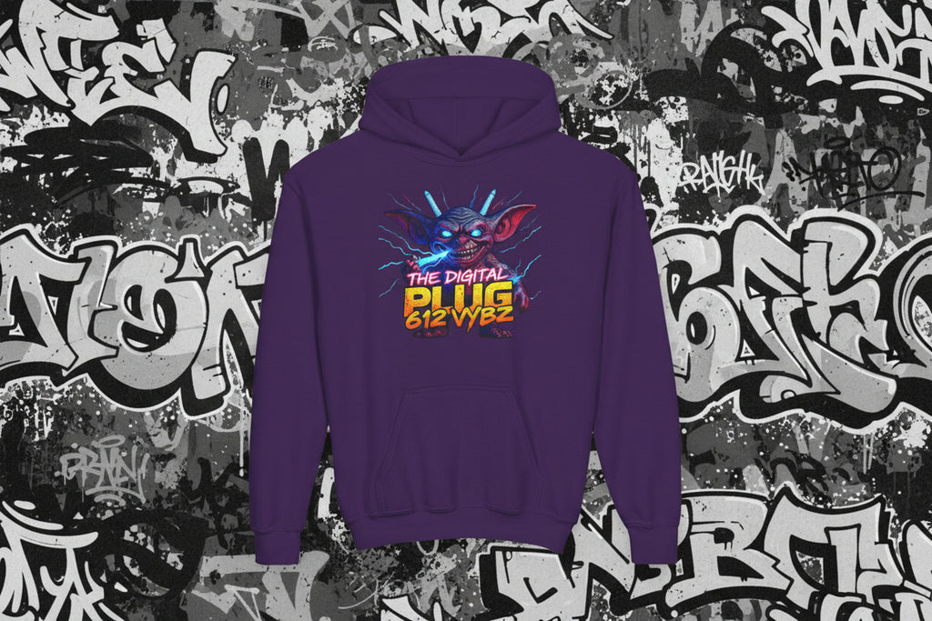 612 Misfits "Plugz" Character Youth Hoodie — Graphic Sweatshirt