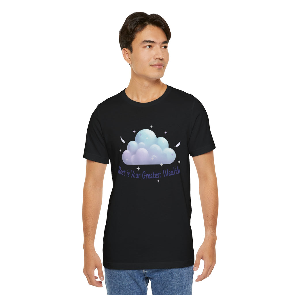Rest Is Your Greatest Wealth Tee | Sleepmaxxing, restful self care