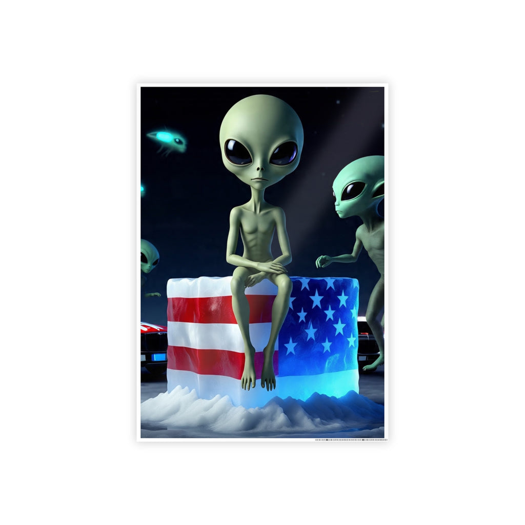 Alien-Inspired Glossy Poster