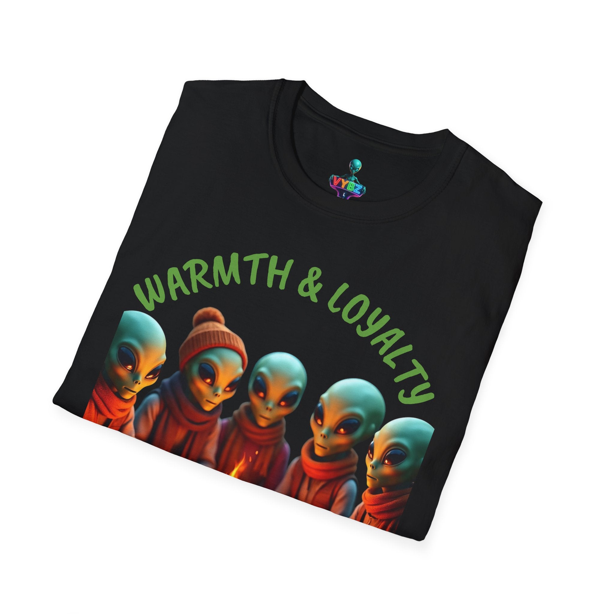 VYBZ Cozy Alien Campfire T-Shirt
