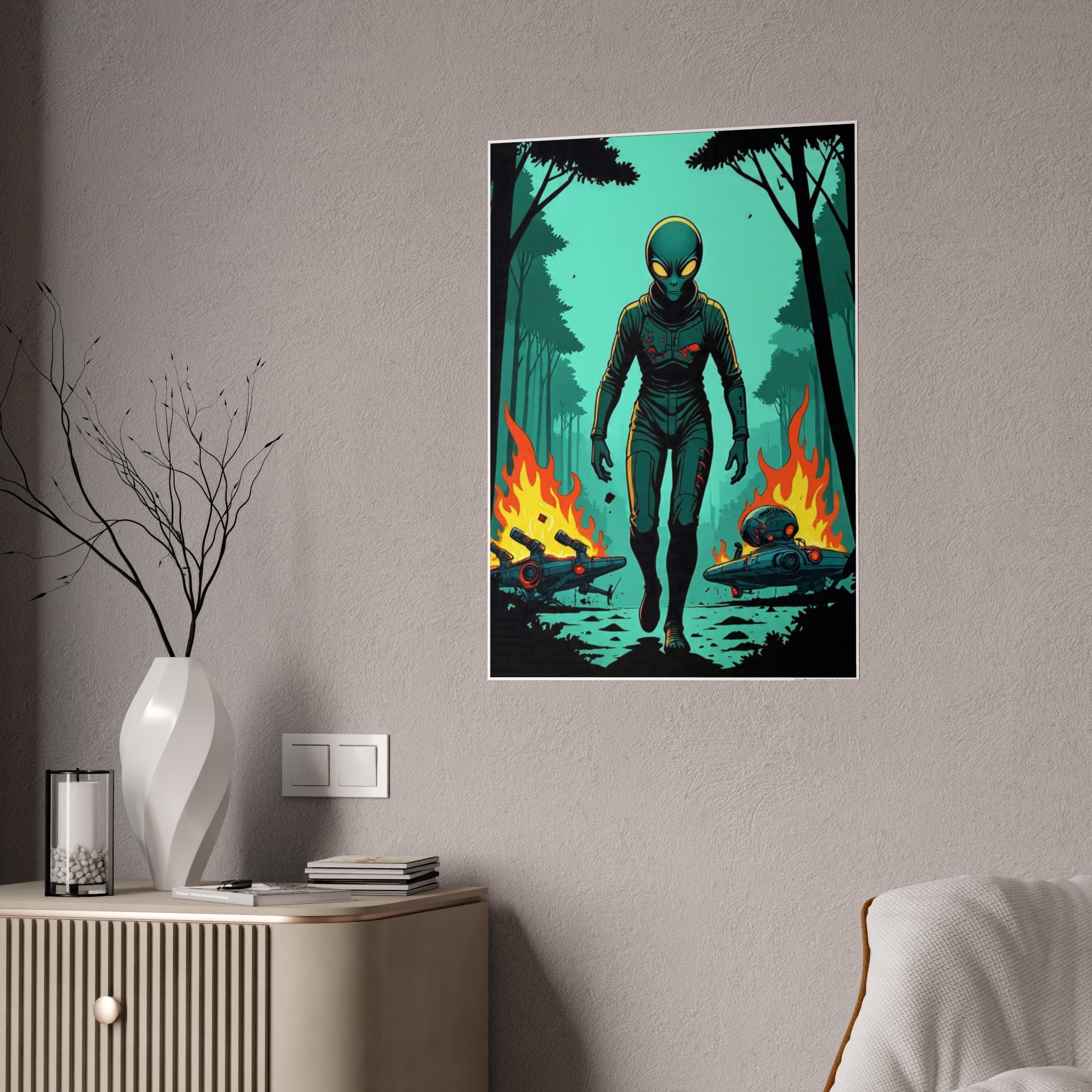 Glossy Alien Poster