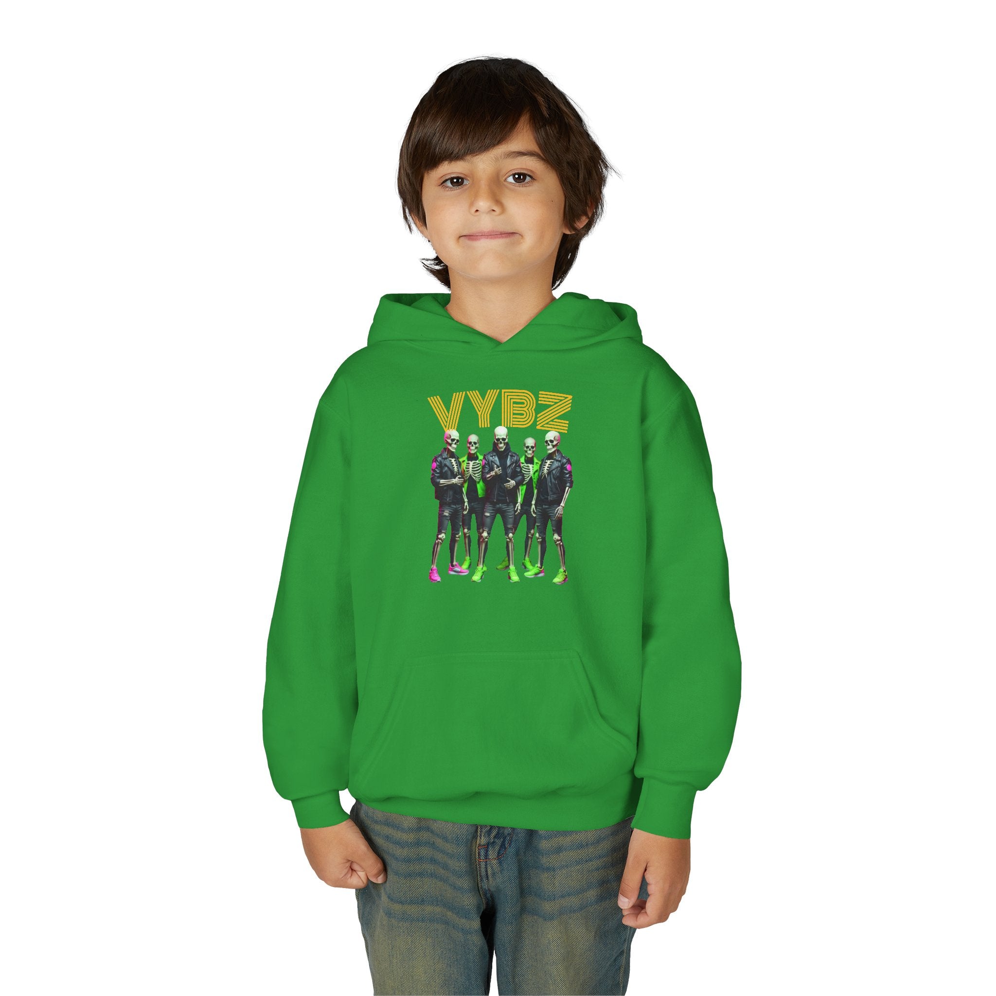 VYBZ Youth Hoodie - Stylish Heavy Blend Sweatshirt for Teens, Graphic Hooded Sweatshirt, Casual Streetwear, Birthday Gift