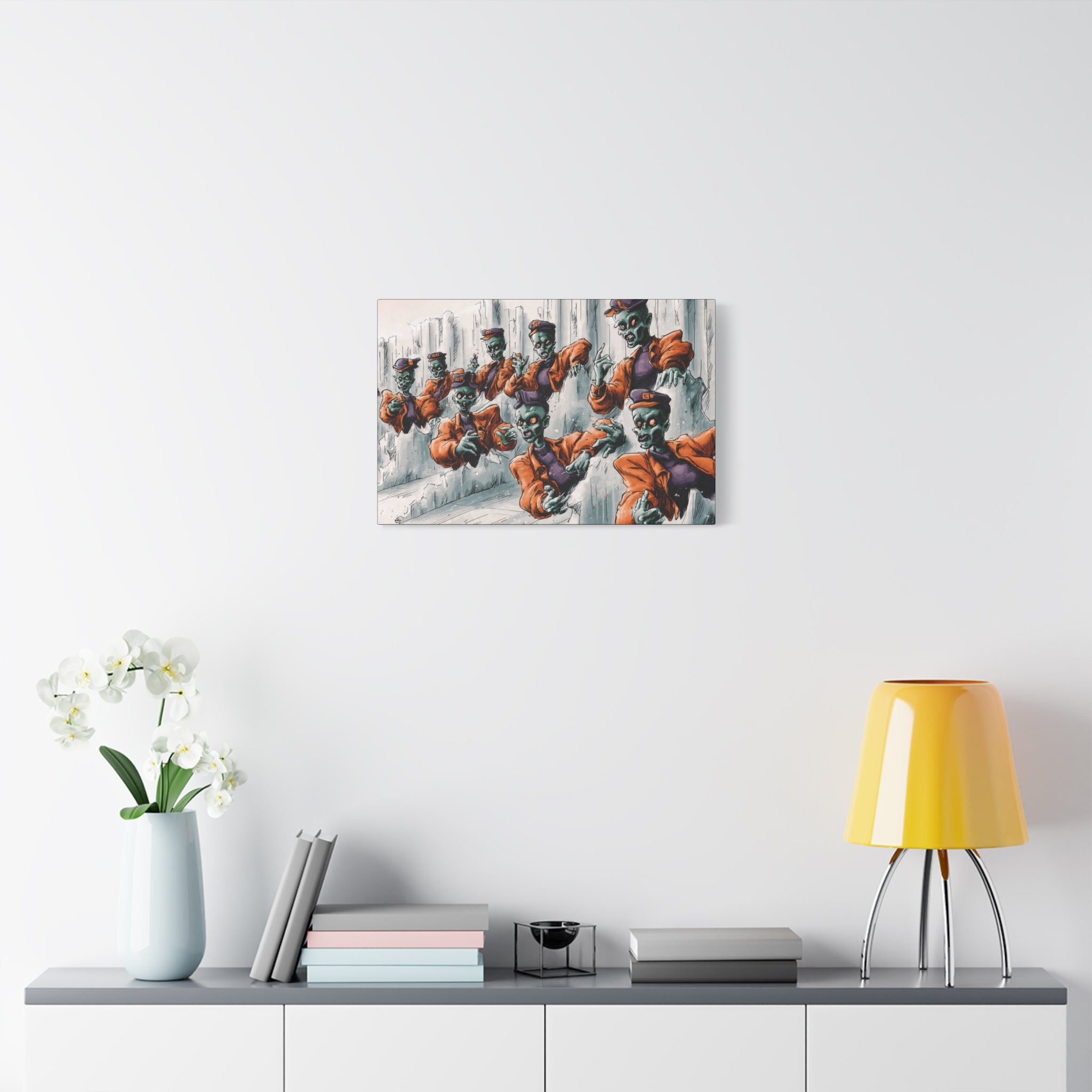 Zombie Chorus Matte Canvas Wall Art