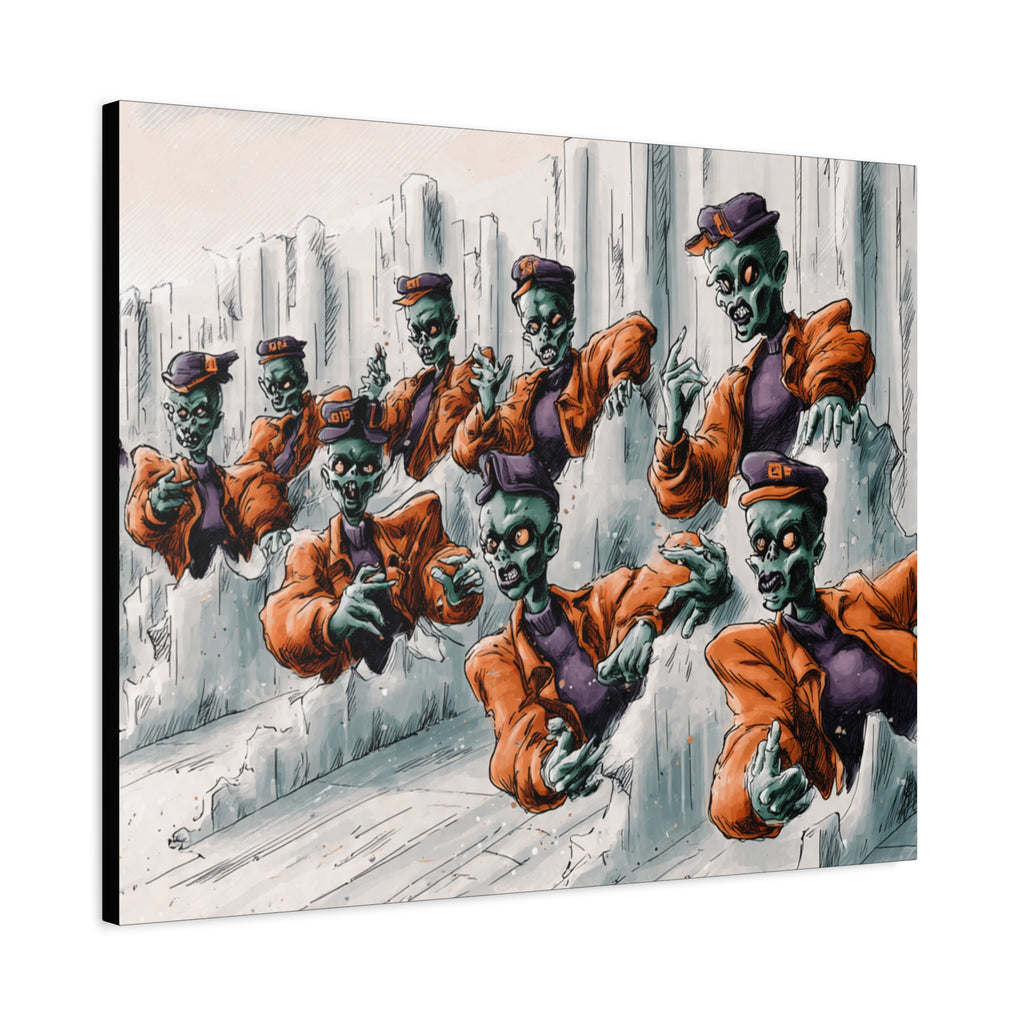 Zombie Chorus Matte Canvas Wall Art