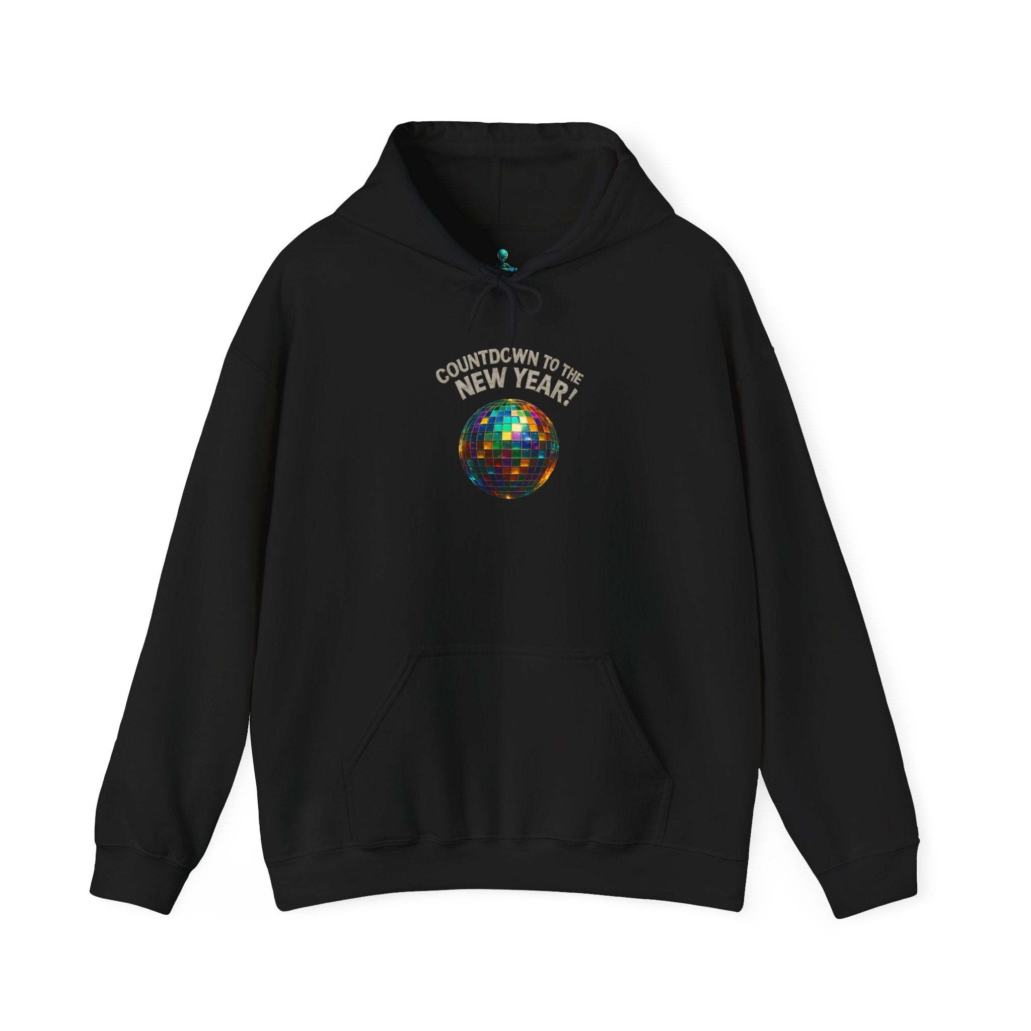 New Year Disco Ball Hoodie – "Countdown to the New Year" Holiday Sweatshirt