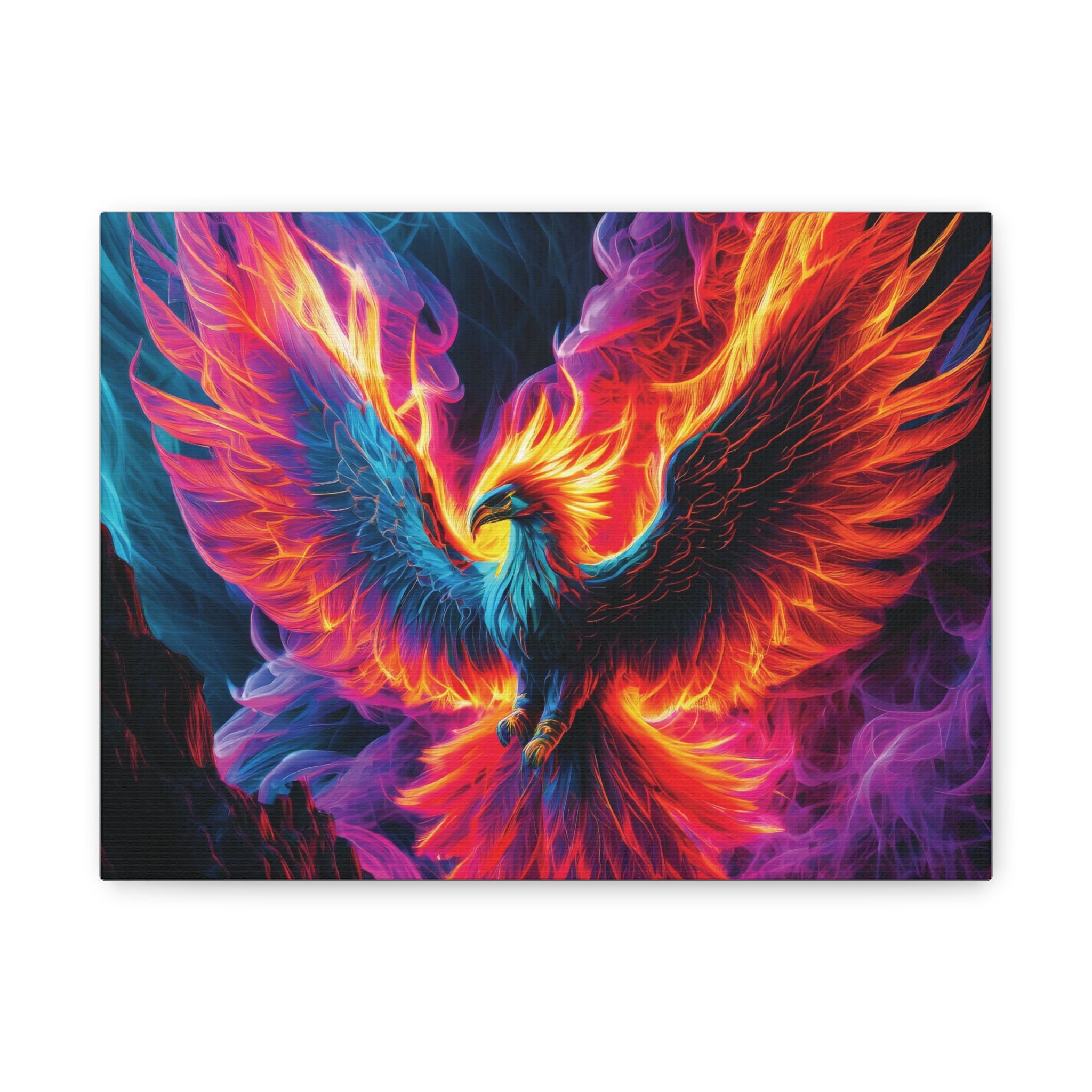 Vibrant Phoenix Canvas Art Print