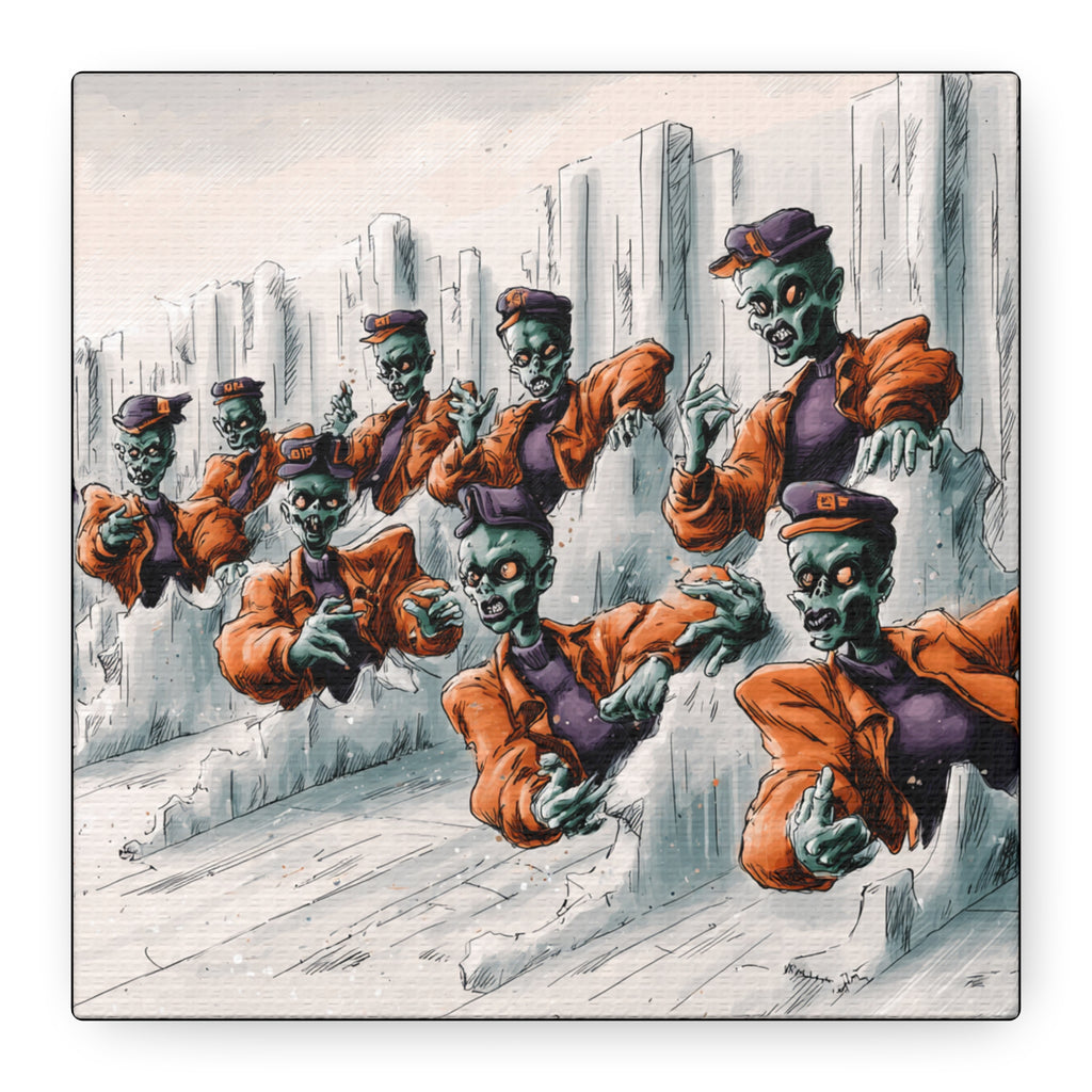 Zombie Chorus Matte Canvas Wall Art