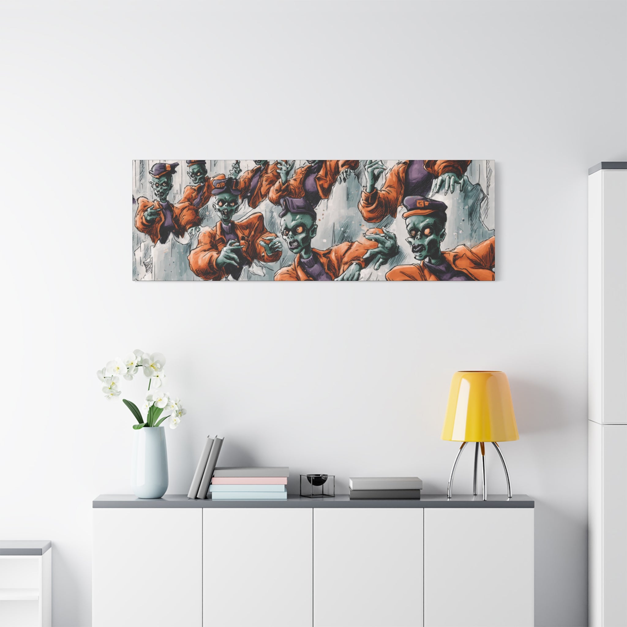 Zombie Chorus Matte Canvas Wall Art