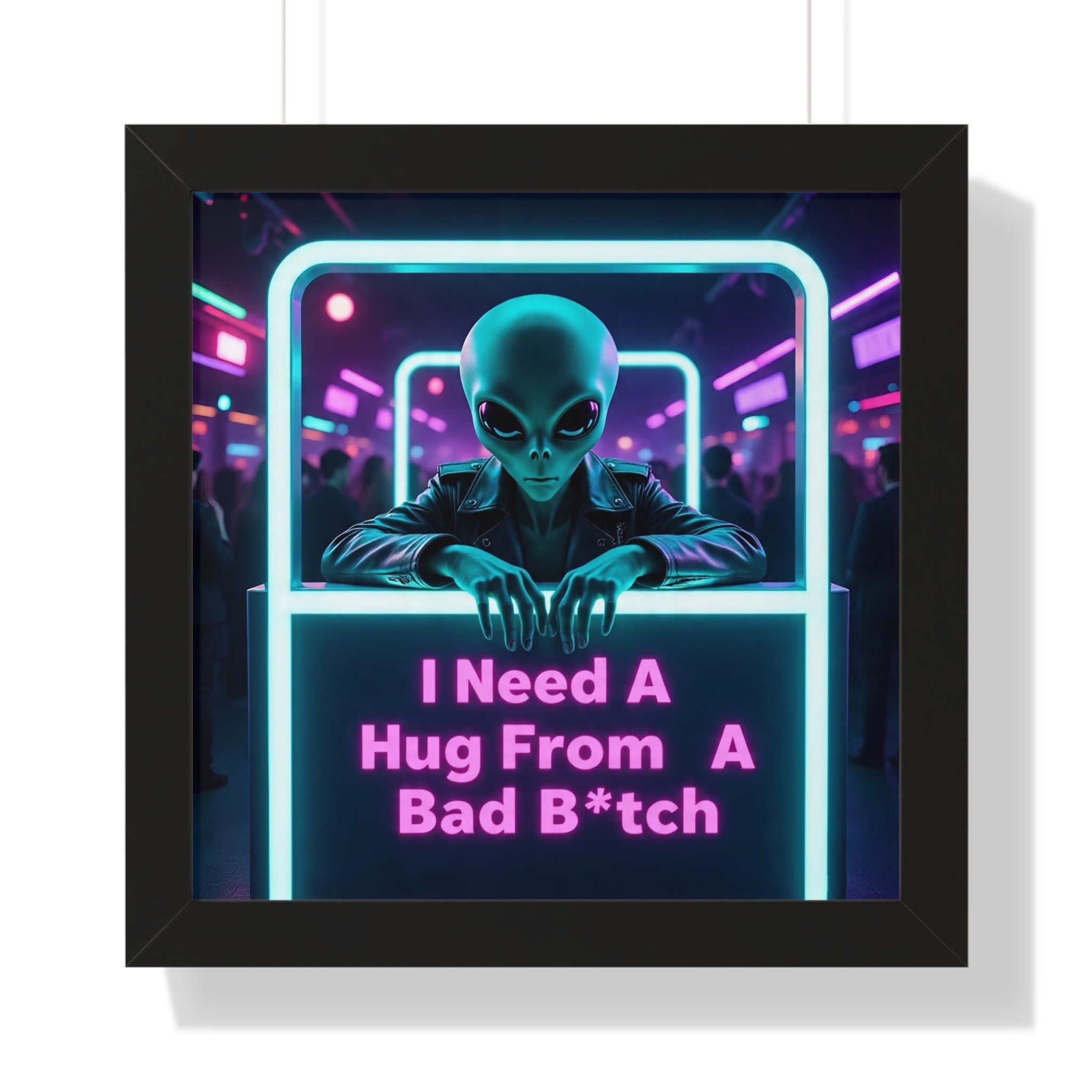 Funky Alien Art Print, Framed Vertical Poster for Home Decor, Cool Gift for Sci-Fi Lovers, Quirky Wall Art for Parties, Unique Room [...]