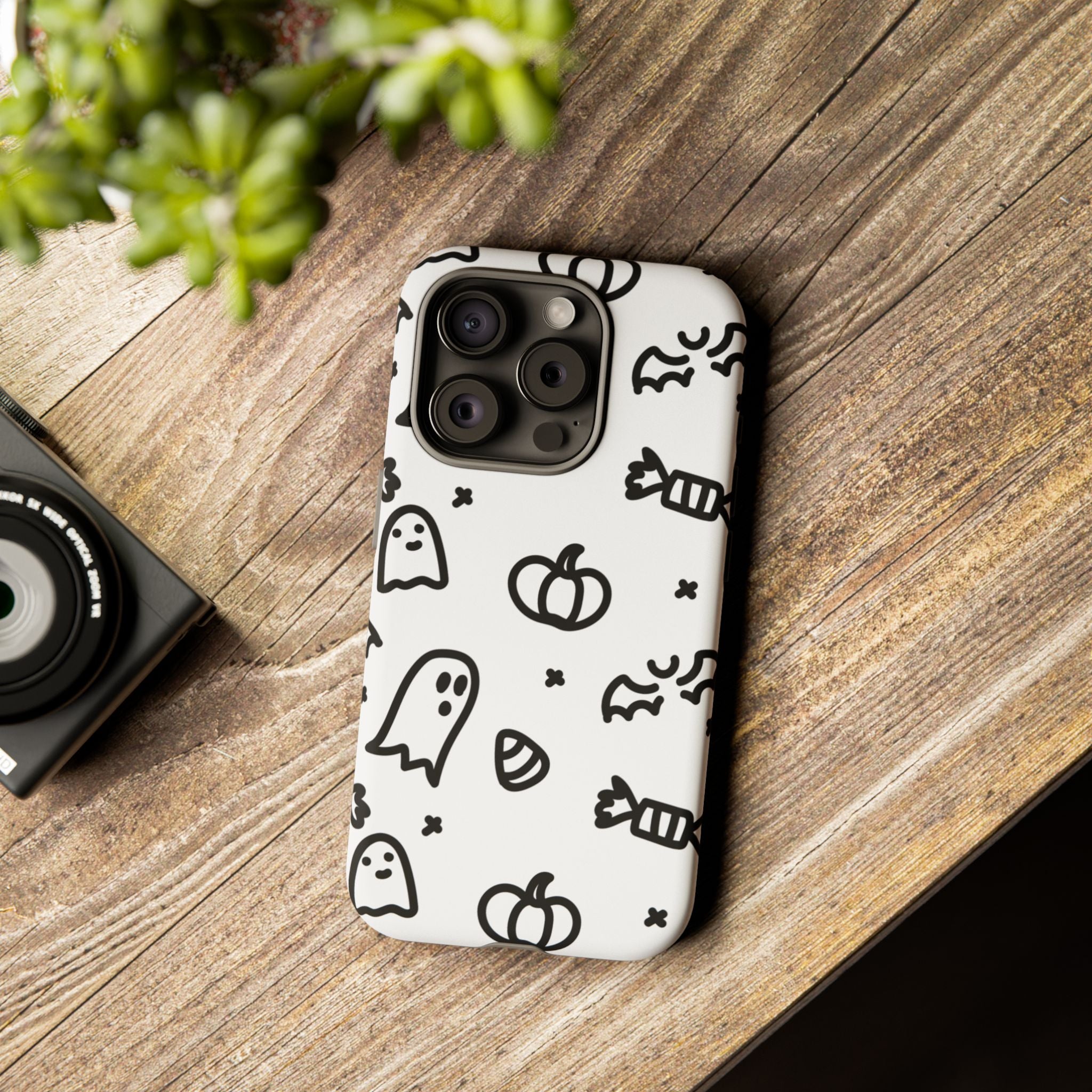 Halloween Themed Phone Case, Spooky Ghosts and Pumpkins, Fall Decor, Costume Party, Trick or Treat