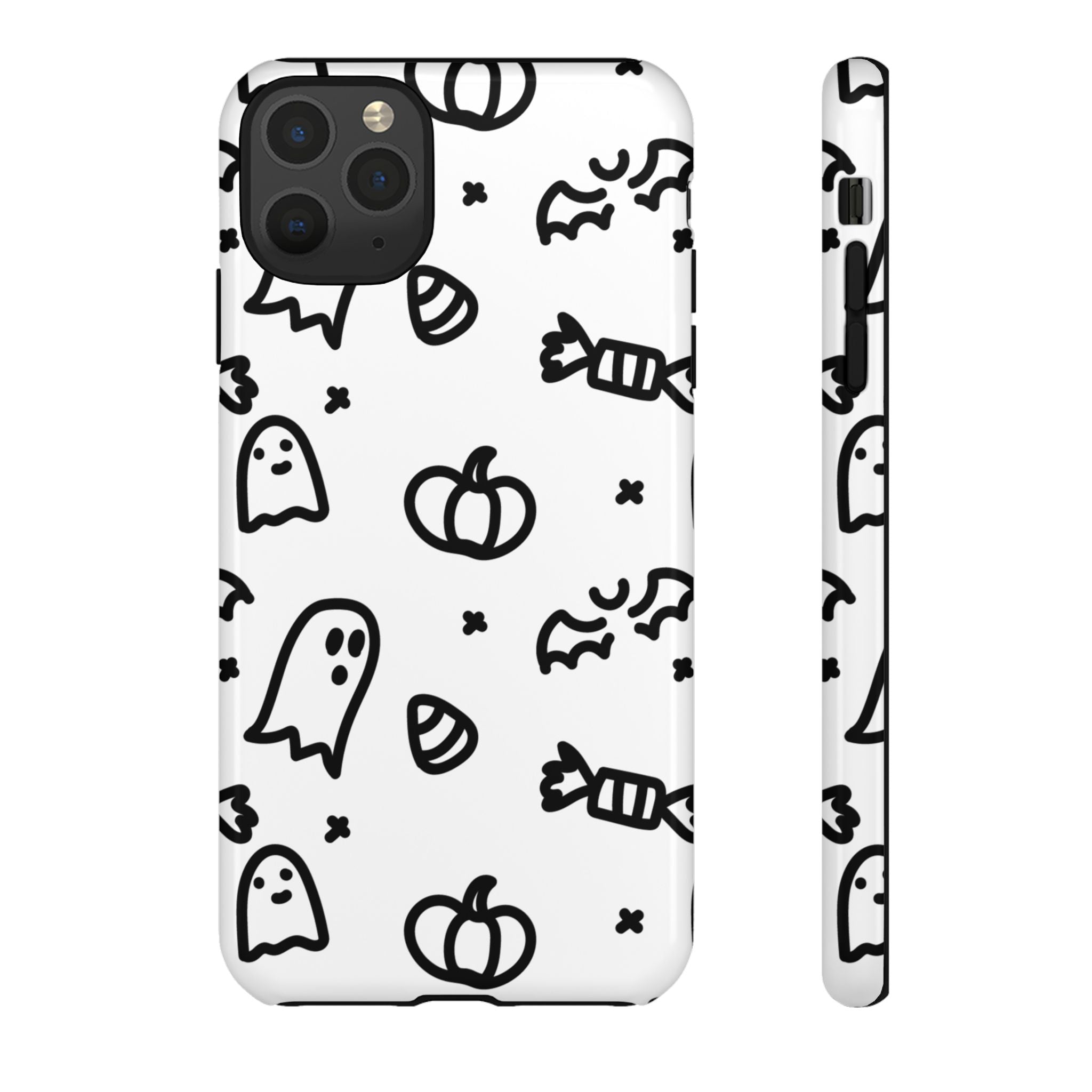Halloween Themed Phone Case, Spooky Ghosts and Pumpkins, Fall Decor, Costume Party, Trick or Treat
