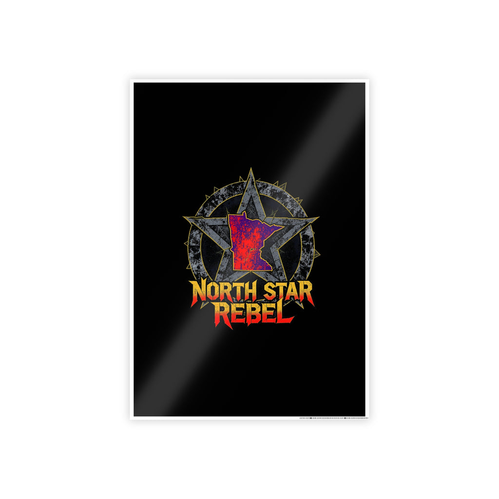 North Star Rebel Gloss Poster — Retro Punk Wall Art