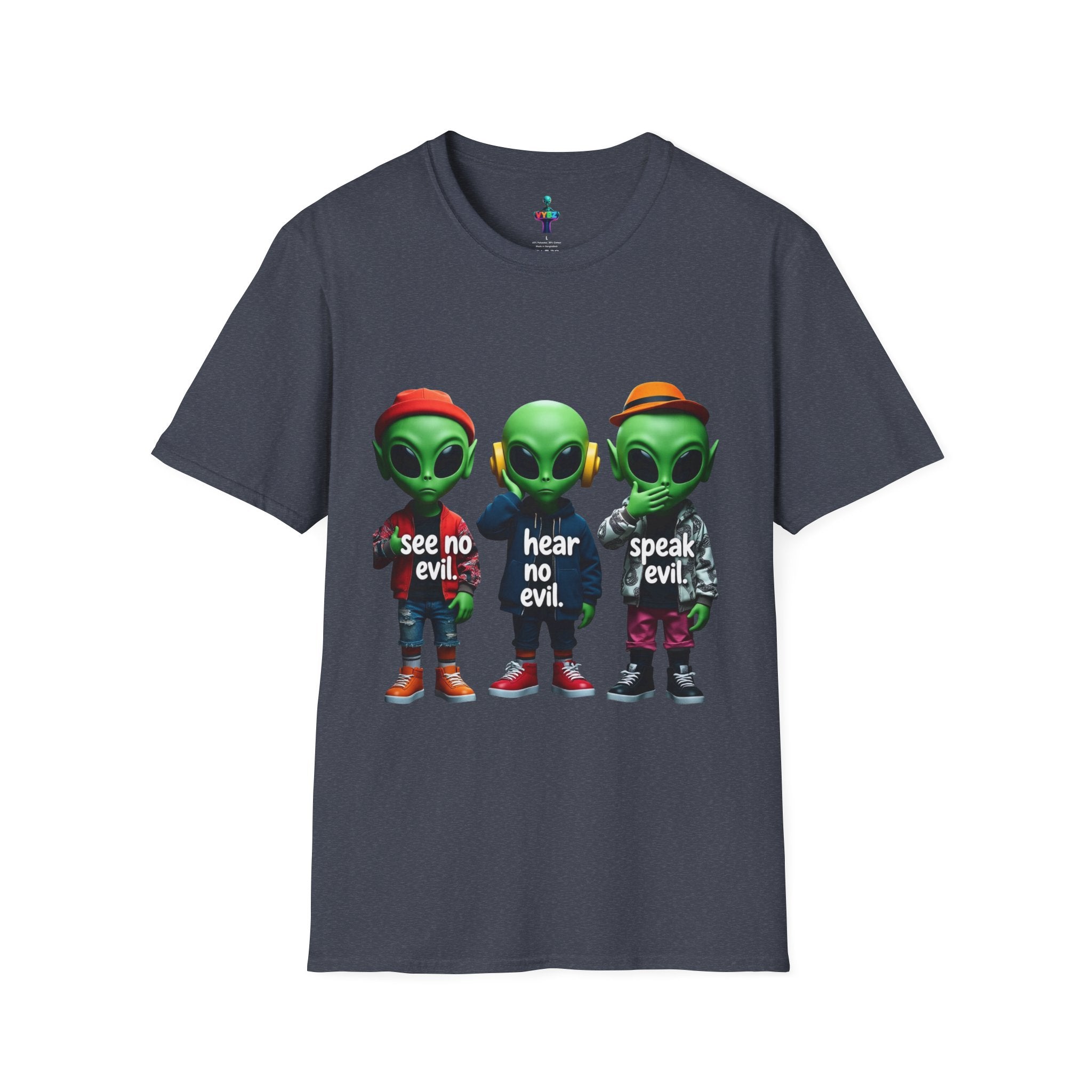 VYBZ Alien "See No Evil, Hear No Evil, Speak Evil" Unisex T-Shirt