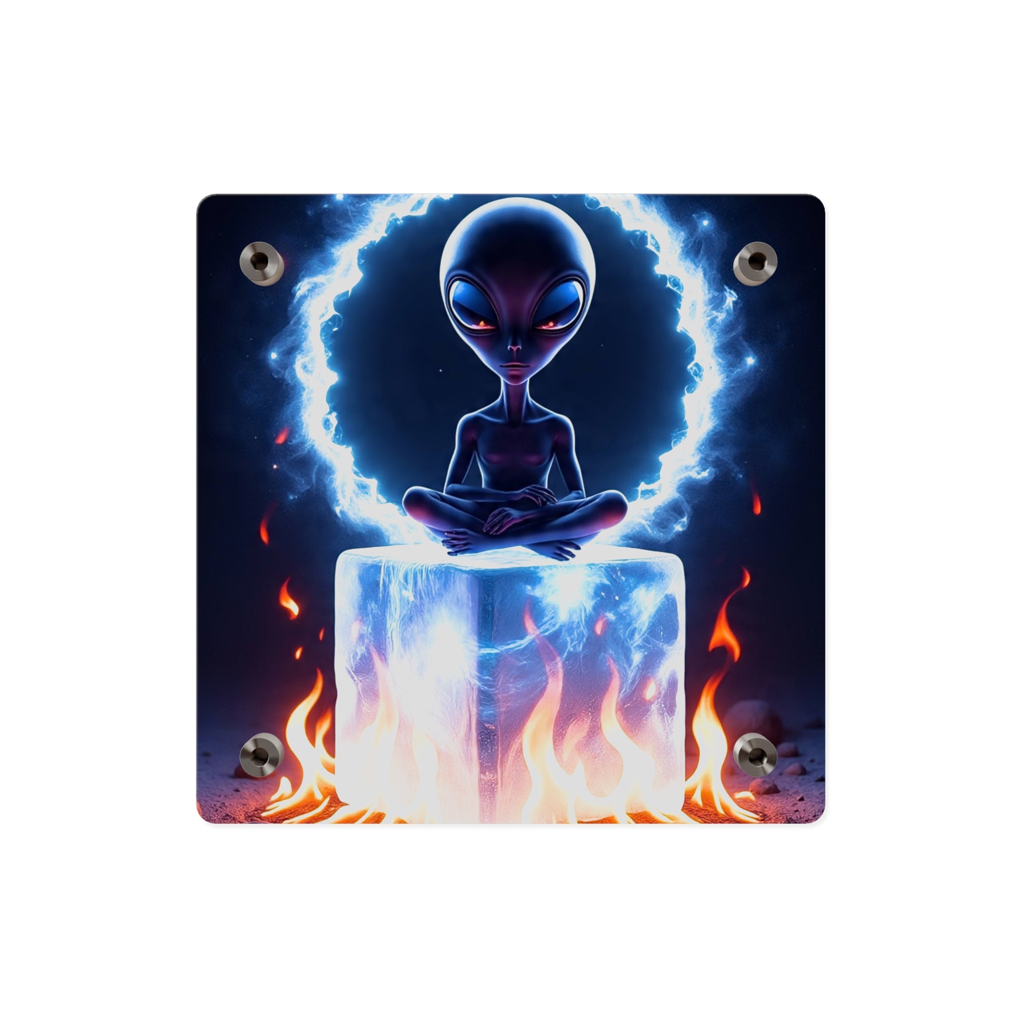 Cosmic Alien Acrylic Wall Art