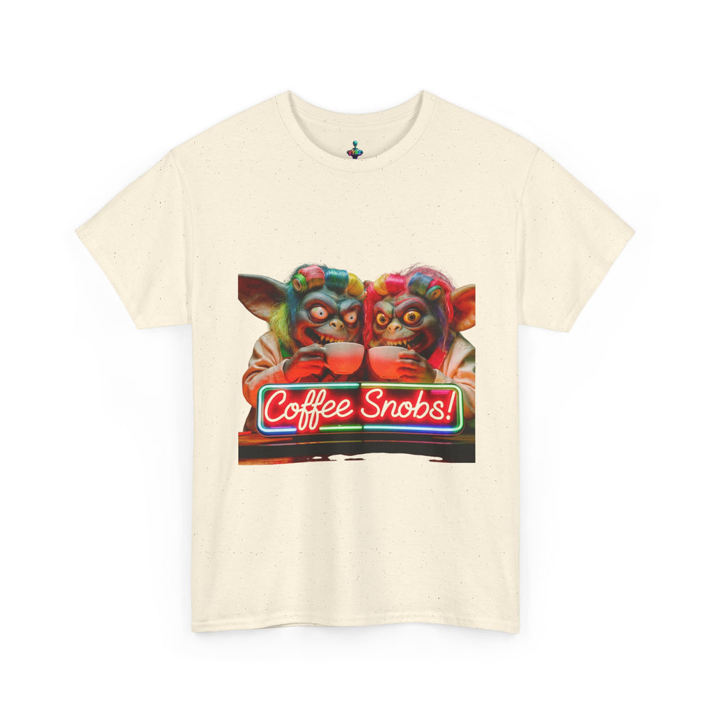 Coffee Snobs T-Shirt — Retro Neon Gremlin Coffee Lovers Tee