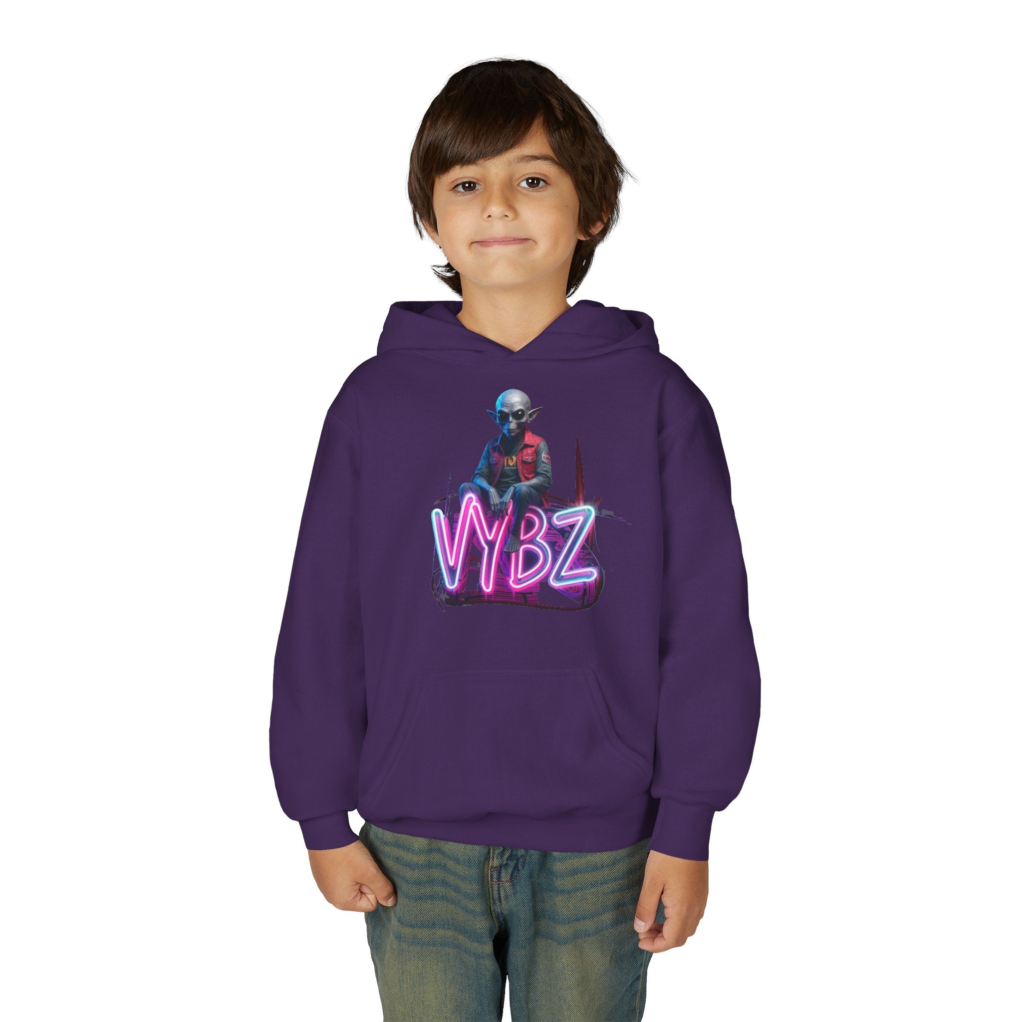 VYBZ Alien Youth Heavy Blend Hooded Sweatshirt, Cozy Streetwear, Perfect for Teens, Gifts for Holidays and Occasions, Casual [...]