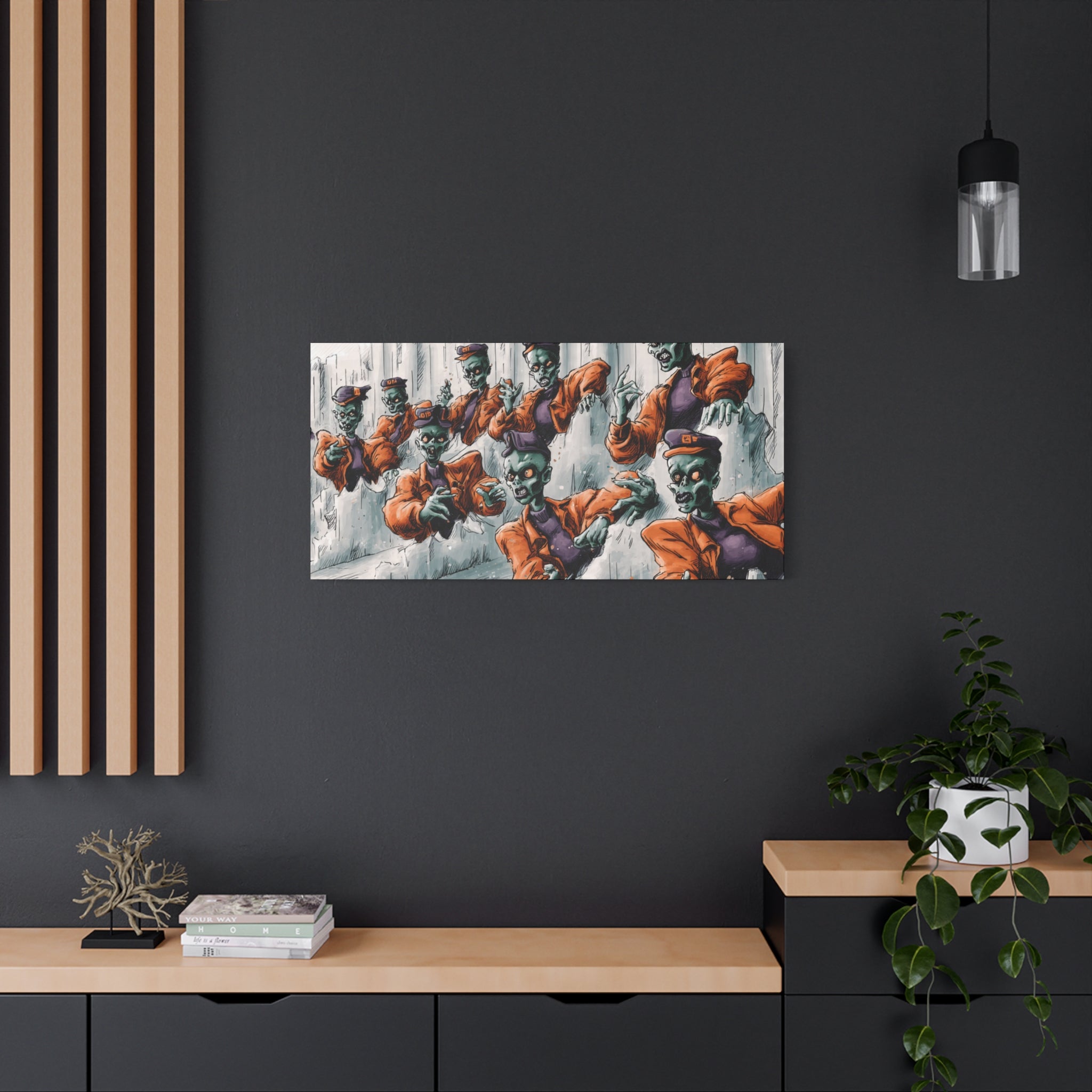 Zombie Chorus Matte Canvas Wall Art