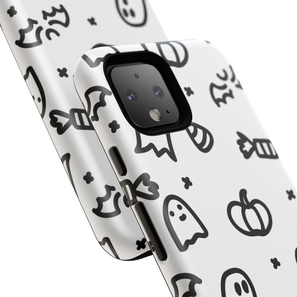Halloween Themed Phone Case, Spooky Ghosts and Pumpkins, Fall Decor, Costume Party, Trick or Treat