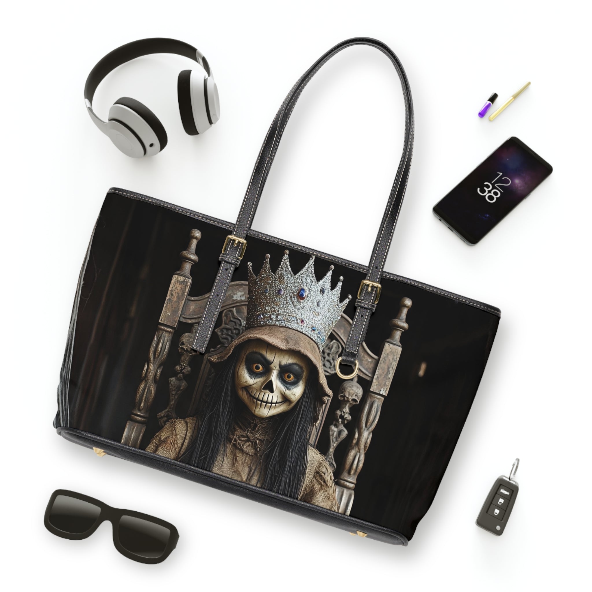VYBZ Shoulder Bag - Scarecrow Queen Spooky Halloween Design