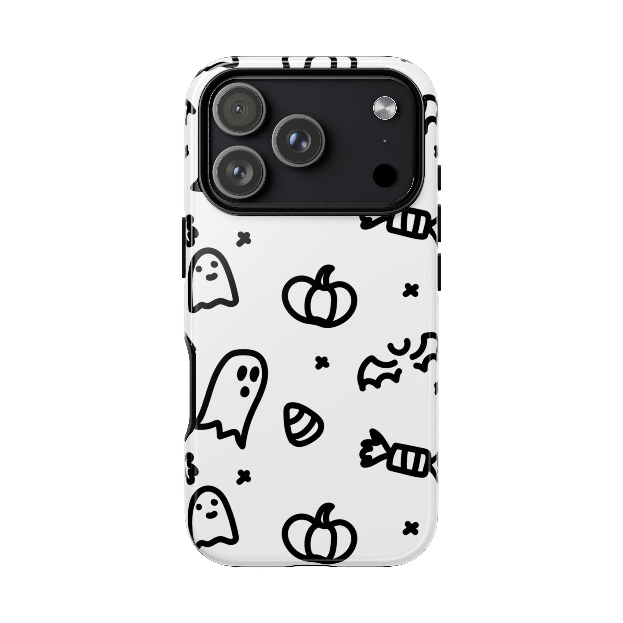 Halloween Themed Phone Case, Spooky Ghosts and Pumpkins, Fall Decor, Costume Party, Trick or Treat
