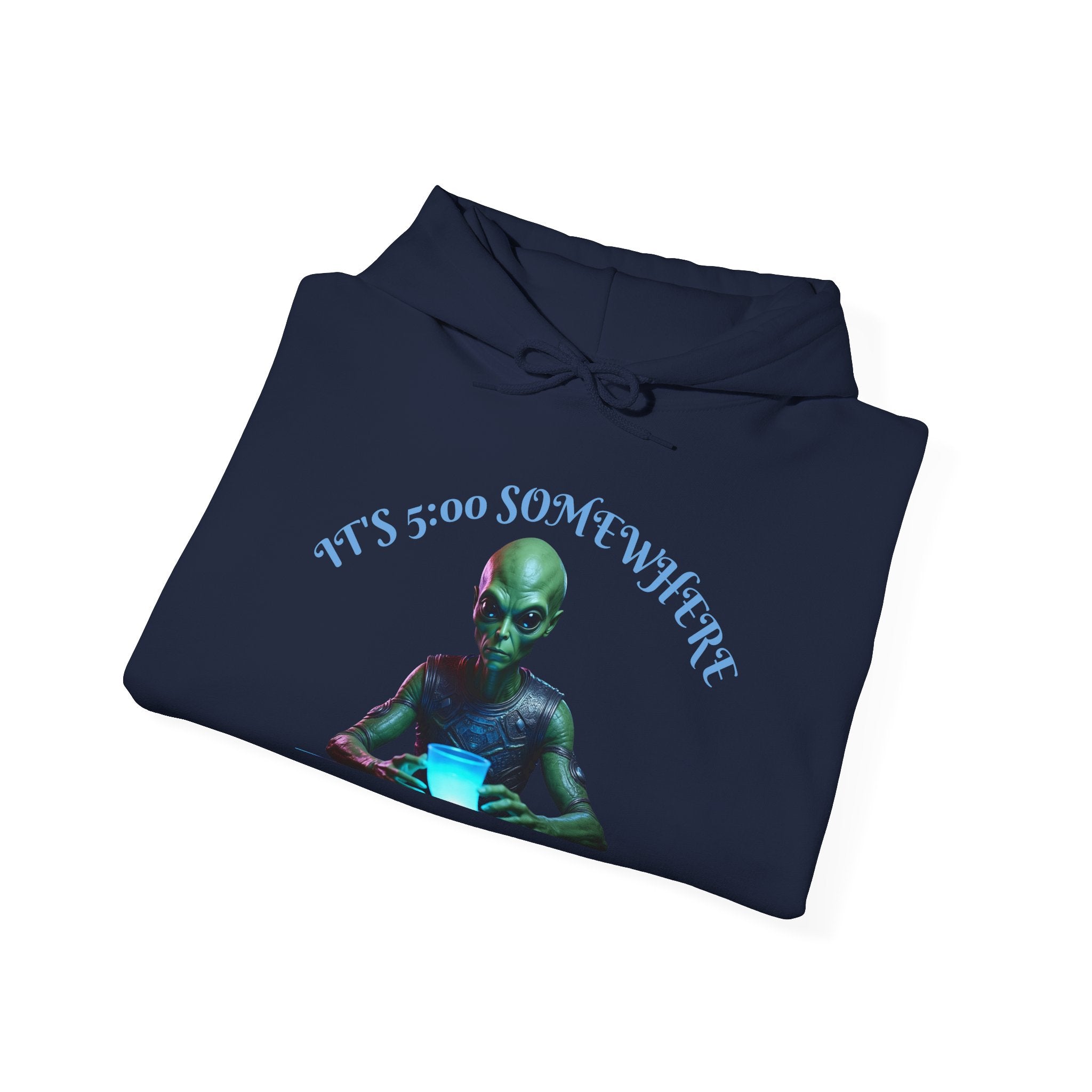 VYBZ Aliens and Monsters Unisex Hooded Sweatshirt - Funny Quote Design