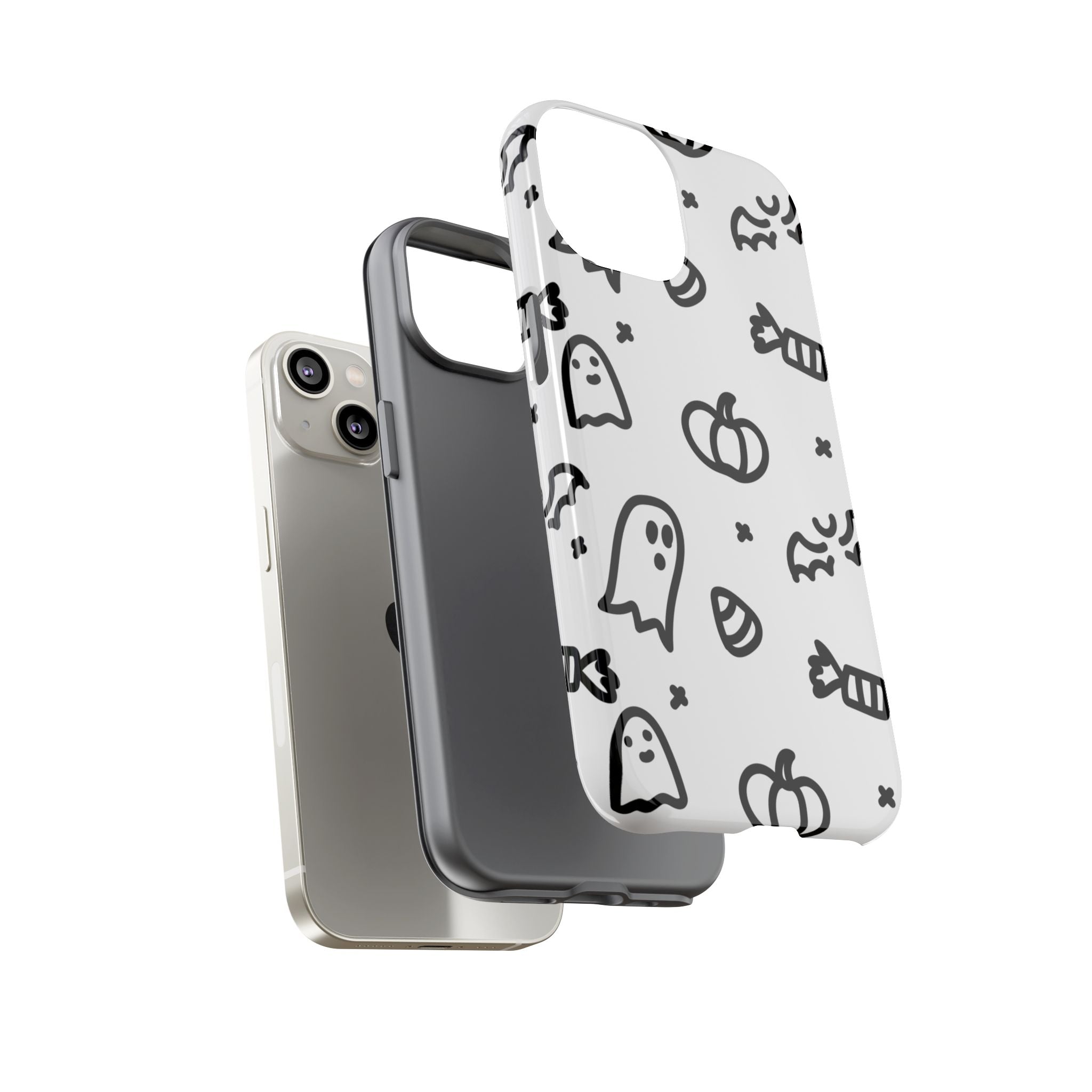 Halloween Themed Phone Case, Spooky Ghosts and Pumpkins, Fall Decor, Costume Party, Trick or Treat