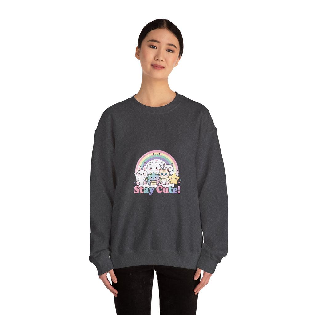 Candy Kawaii Rainbow Crewneck Sweatshirt | pastel kawaii aesthetic
