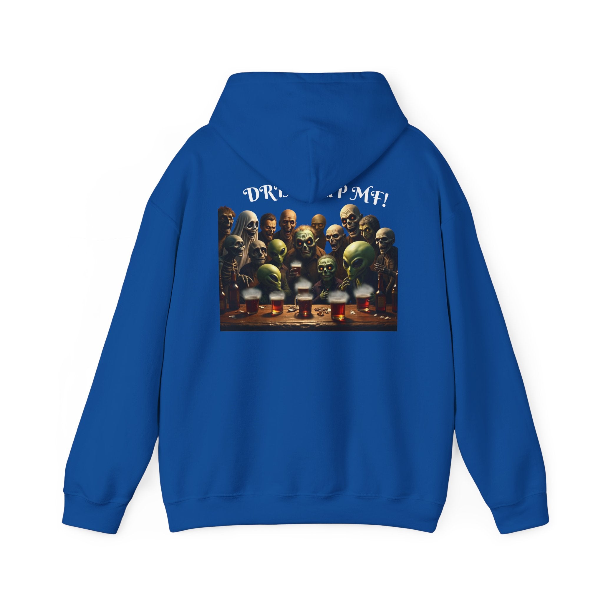 VYBZ Aliens and Monsters Unisex Hooded Sweatshirt - Funny Quote Design