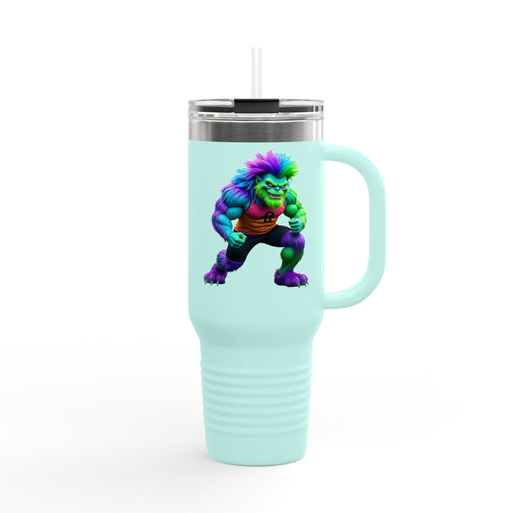 Colorful Insulated Travel Mug - 40oz, Rainbow Hulk Mug, Funny Coffee Cup, Outdoor Gear, Gift for Gamers