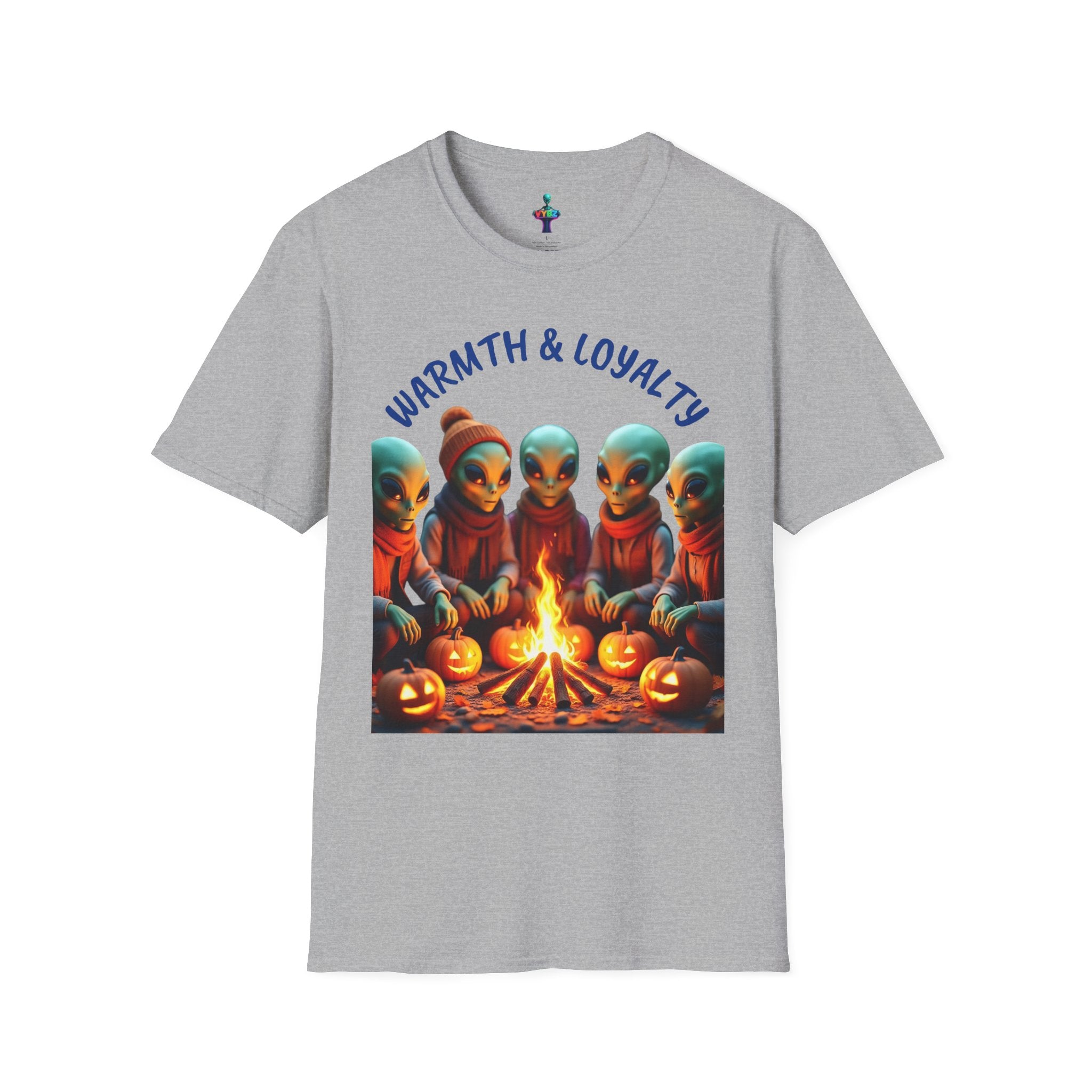VYBZ Cozy Alien Campfire T-Shirt