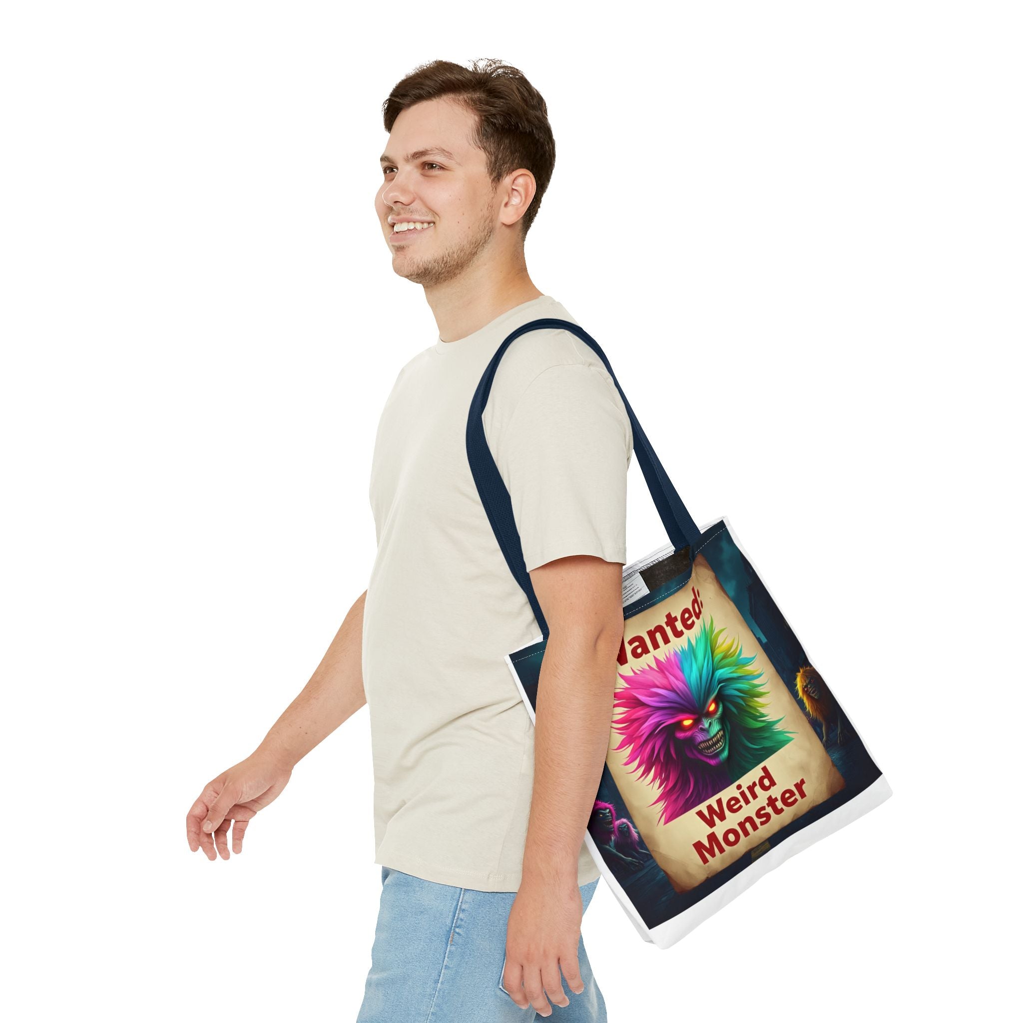 VYBZ Wanted Monster Print Tote Bag