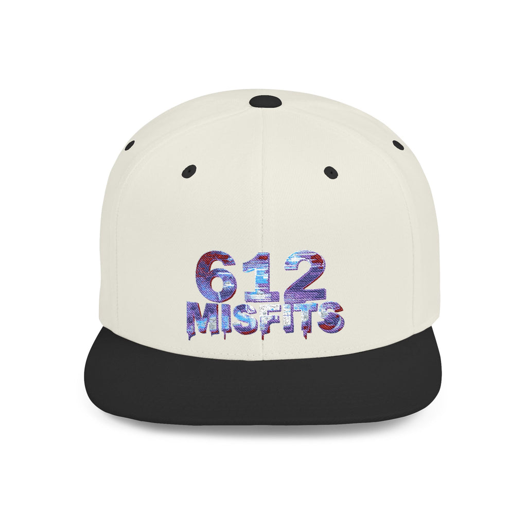 612 Misfits Flat Bill Snapback Hat – Retro Graphic Streetwear Cap