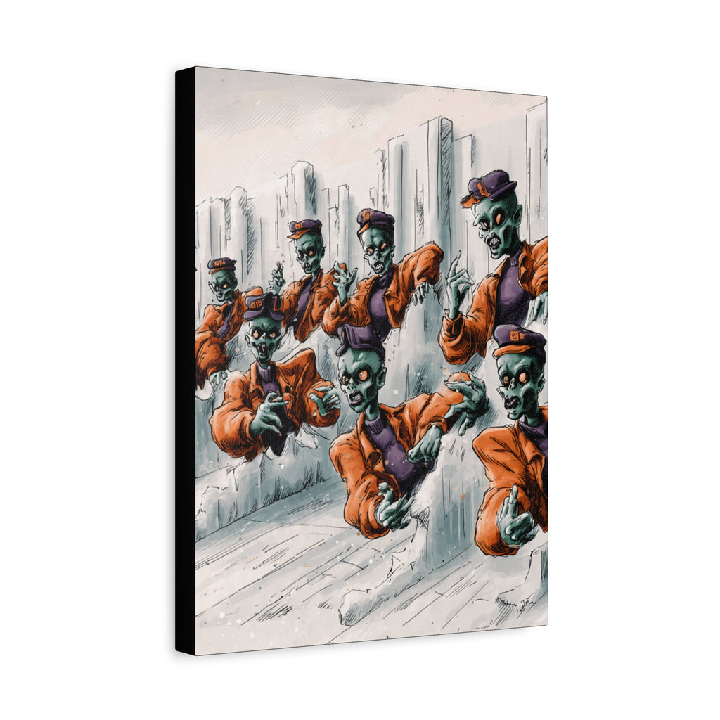 Zombie Chorus Matte Canvas Wall Art