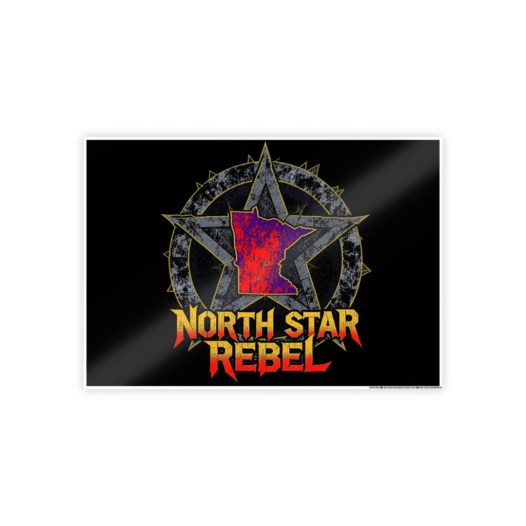 North Star Rebel Gloss Poster — Retro Punk Wall Art