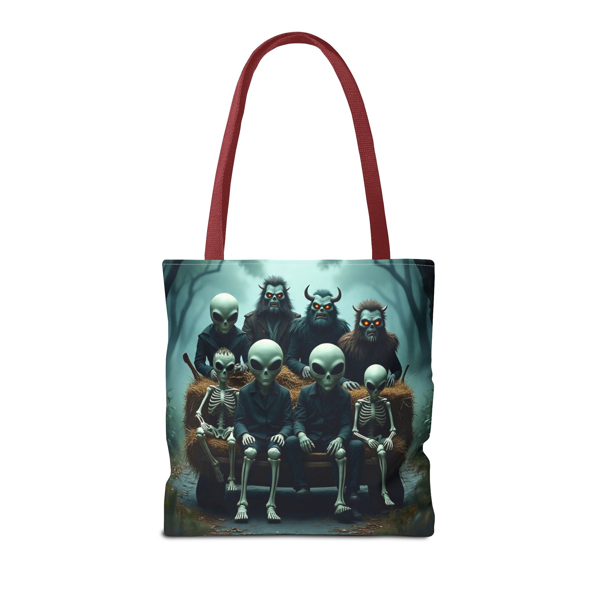 VYBZ Alien Tote Bag - Halloween Trick or Treating Spacious Design