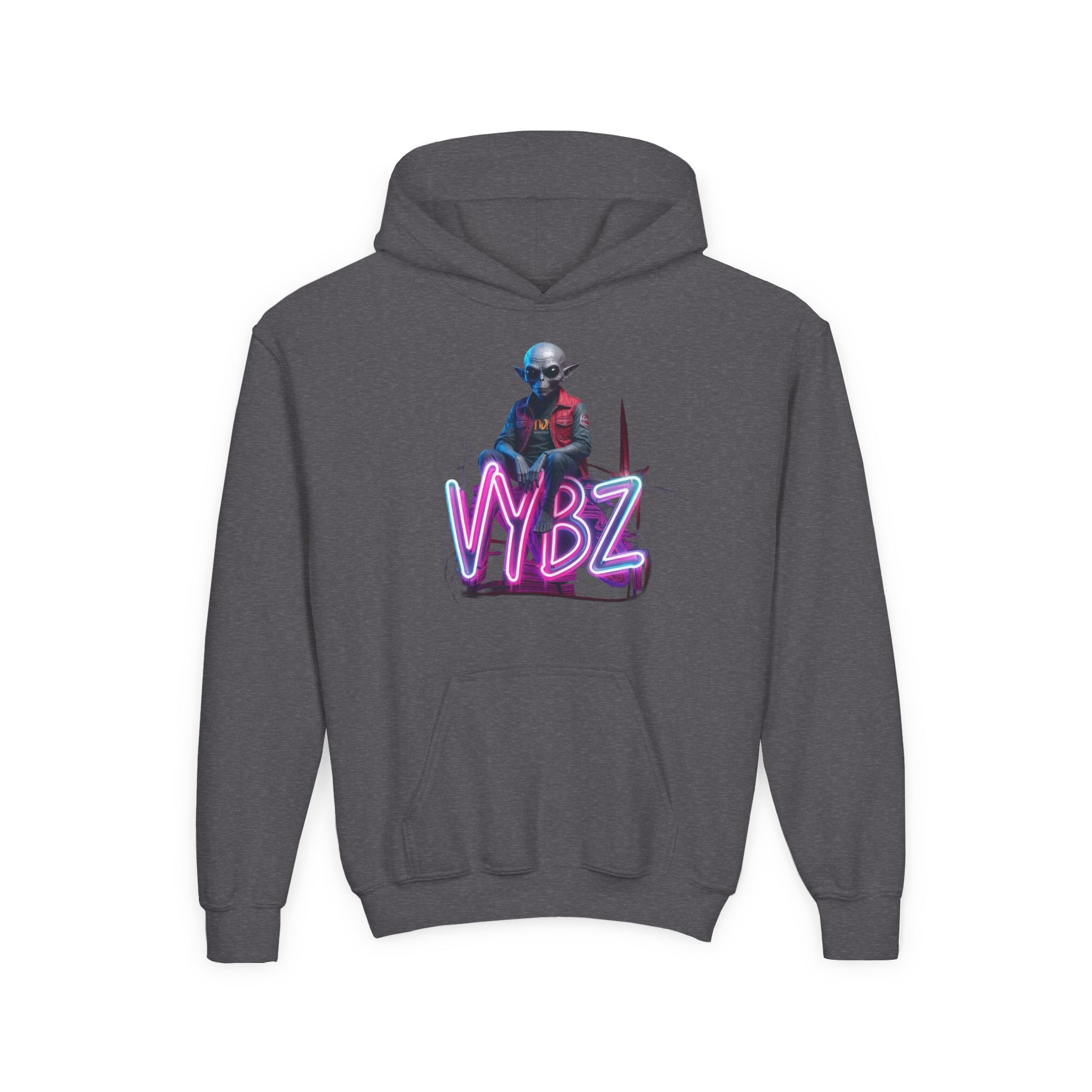 VYBZ Alien Youth Heavy Blend Hooded Sweatshirt, Cozy Streetwear, Perfect for Teens, Gifts for Holidays and Occasions, Casual [...]
