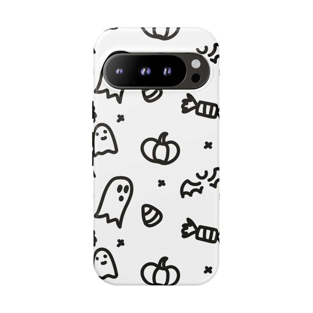 Halloween Themed Phone Case, Spooky Ghosts and Pumpkins, Fall Decor, Costume Party, Trick or Treat