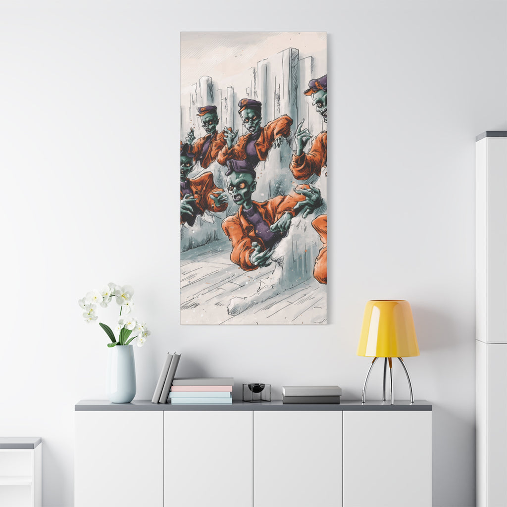 Zombie Chorus Matte Canvas Wall Art