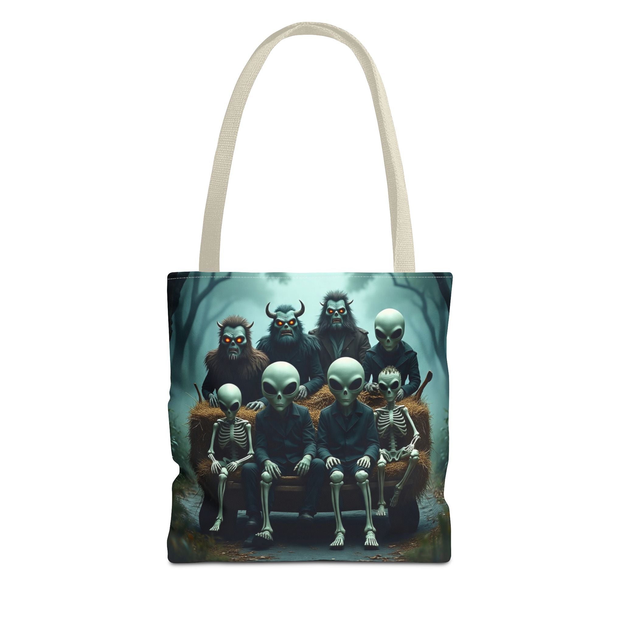 VYBZ Alien Tote Bag - Halloween Trick or Treating Spacious Design