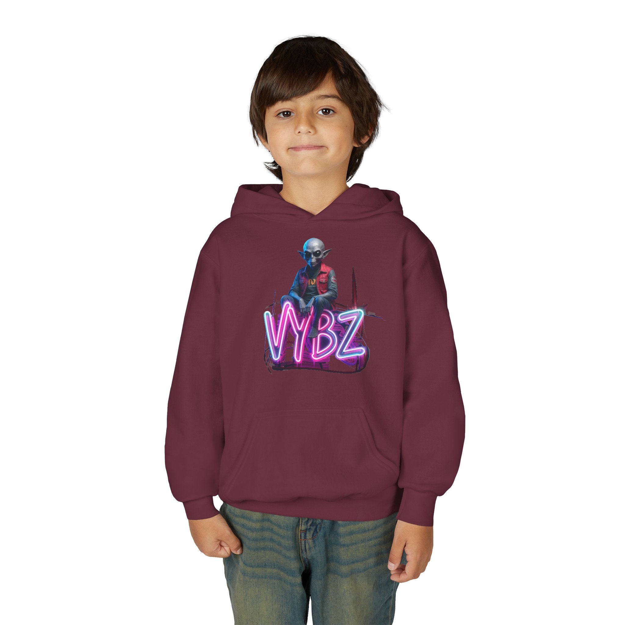 VYBZ Alien Youth Heavy Blend Hooded Sweatshirt, Cozy Streetwear, Perfect for Teens, Gifts for Holidays and Occasions, Casual [...]