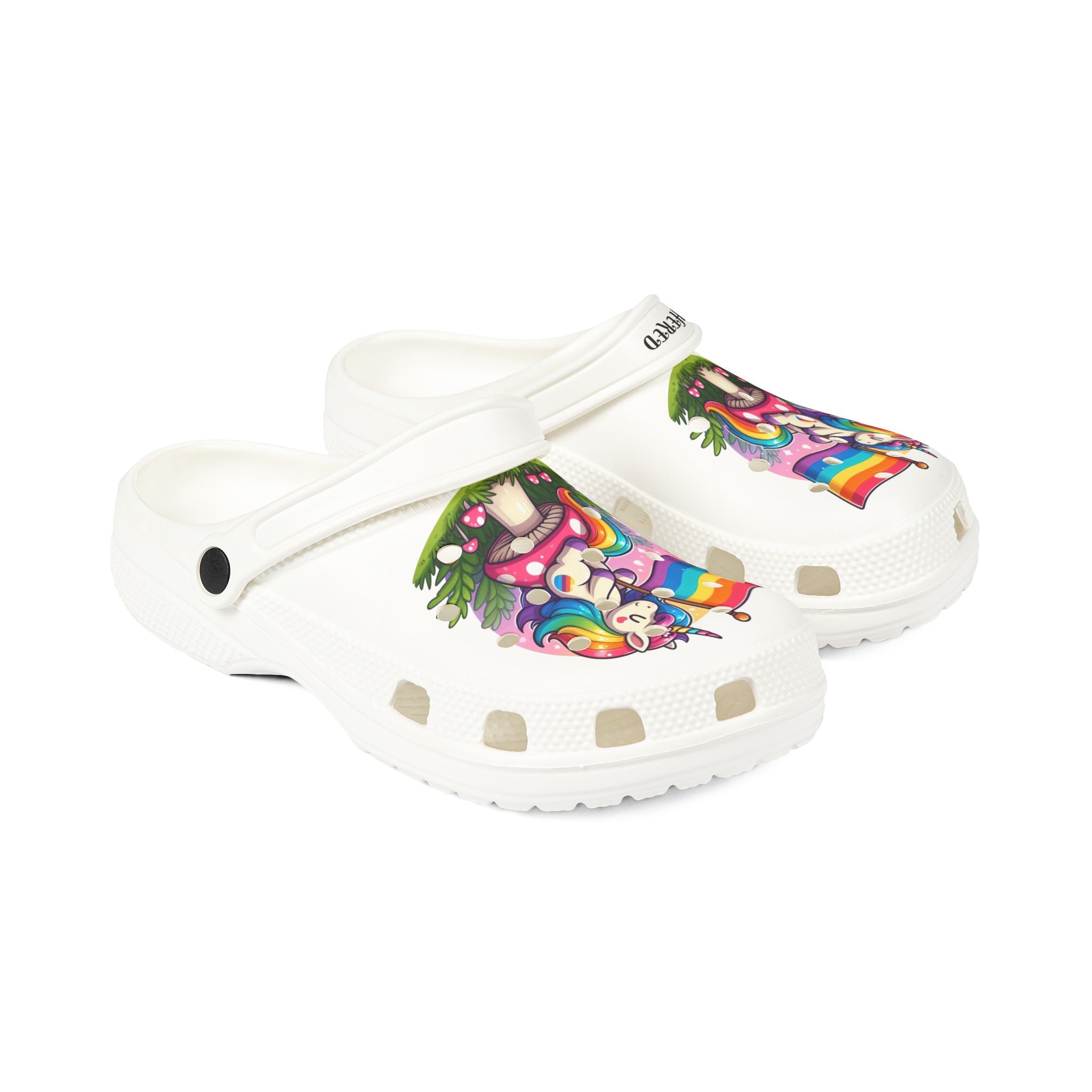 Rainbow Unicorn Foam Clogs